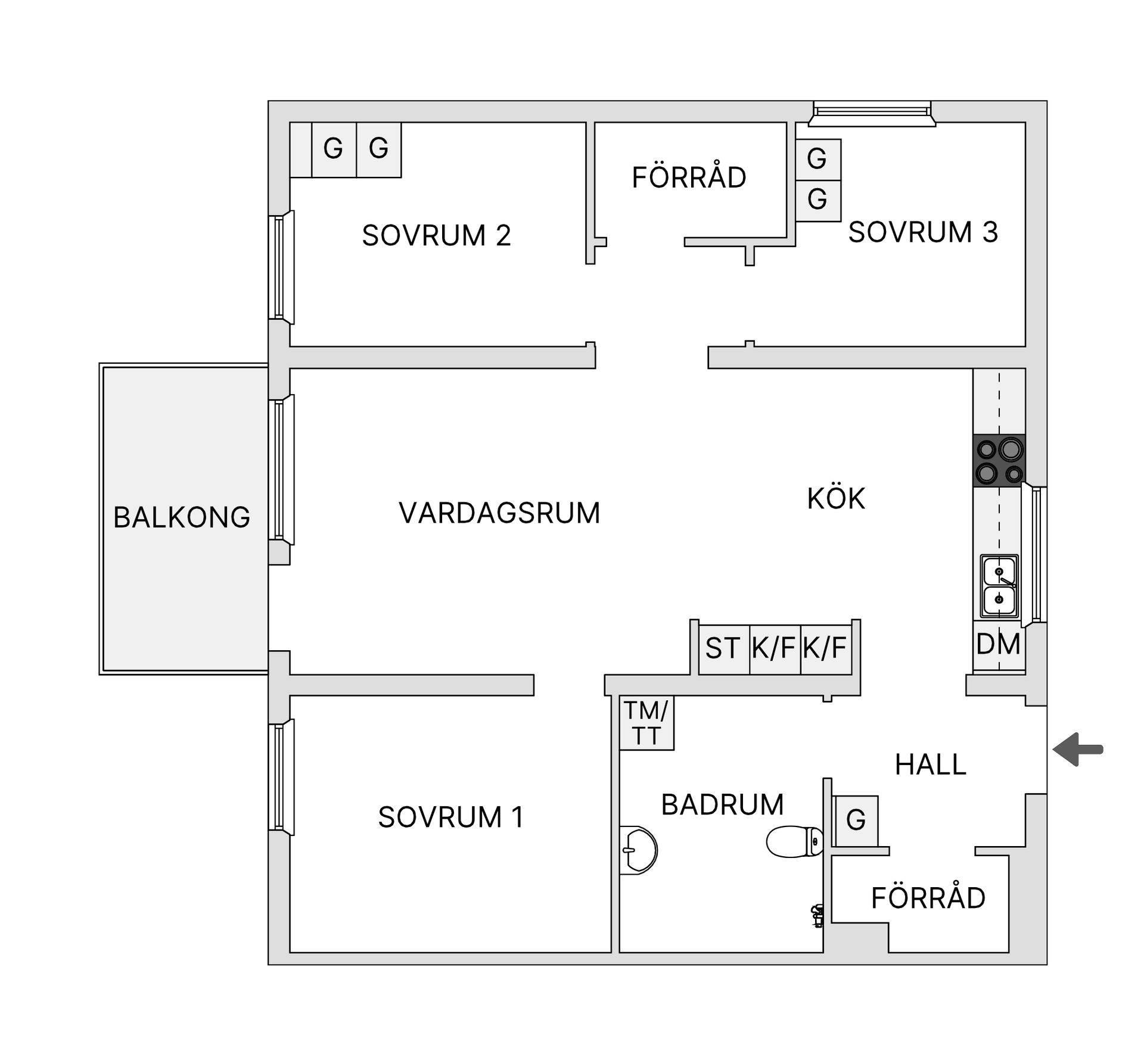 Bostadsrätt, Centrumgatan 14 Lgh 1106, Kvissleby, Sundsvall