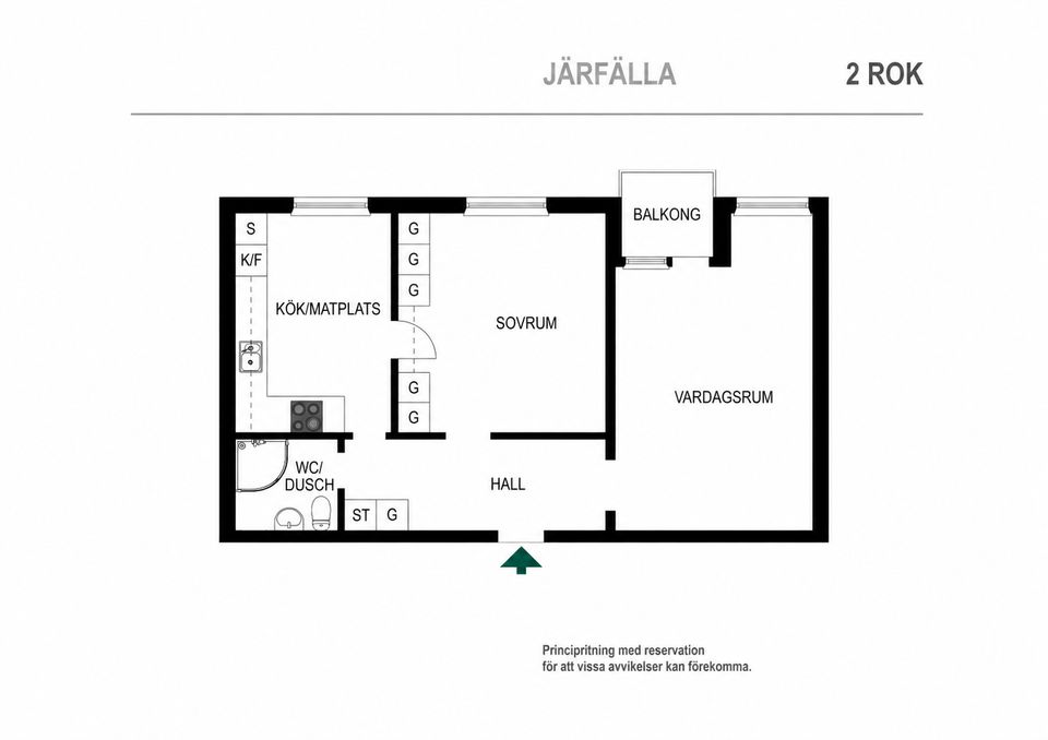 Bostadsrätt, Folkungavägen 30 1tr, Jakobsberg, Järfälla
