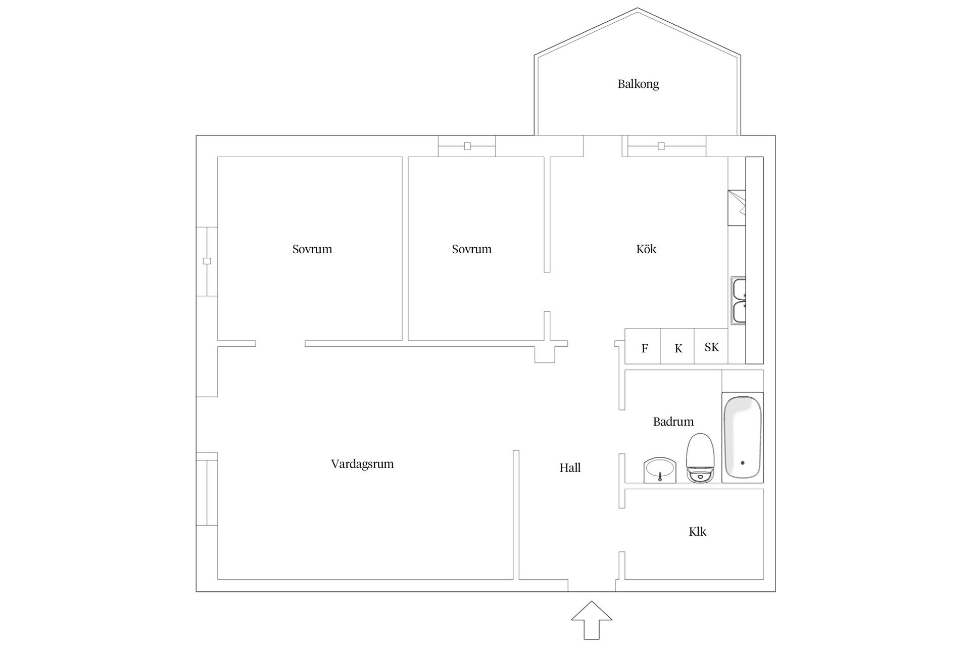 Bostadsrätt, Lillhagsvägen 14, Hagsätra - Älvsjöbadet, Stockholm