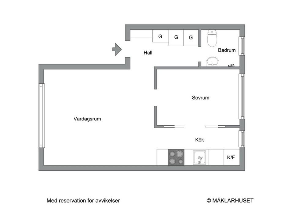 Bostadsrätt, Norrbyvägen 16, Johannesfred, Stockholm