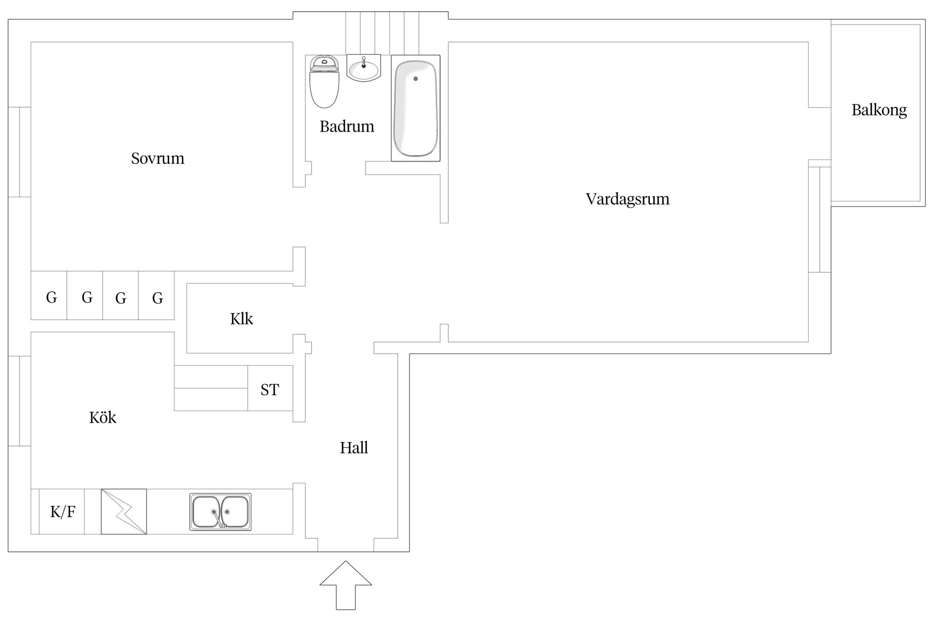 Bostadsrätt, Skyttegatan 6B, Haga, Västerås