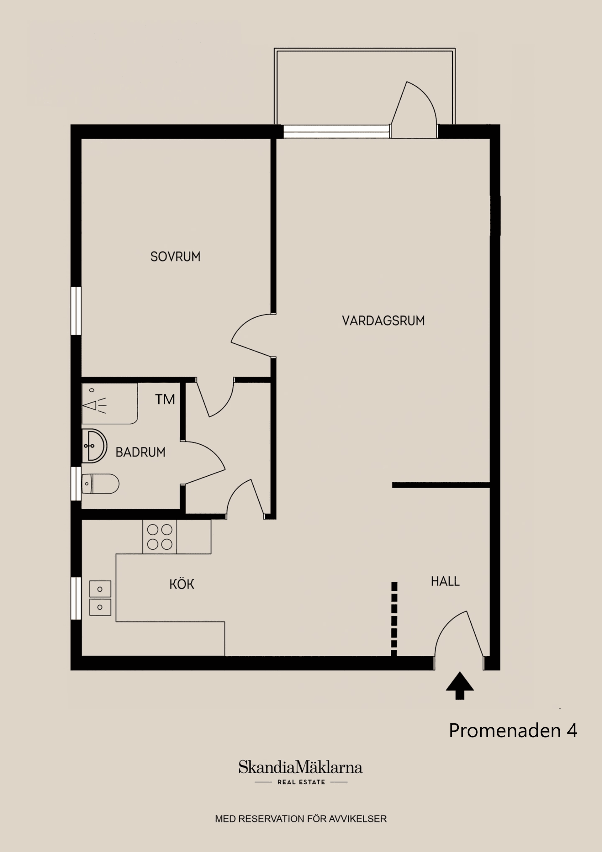 Bostadsrätt, Promenaden 4, Promenaden, Sandviken