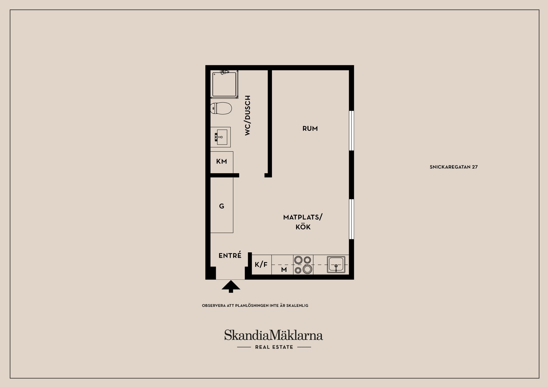 Bostadsrätt, Snickaregatan 27, Centralt, Linköping