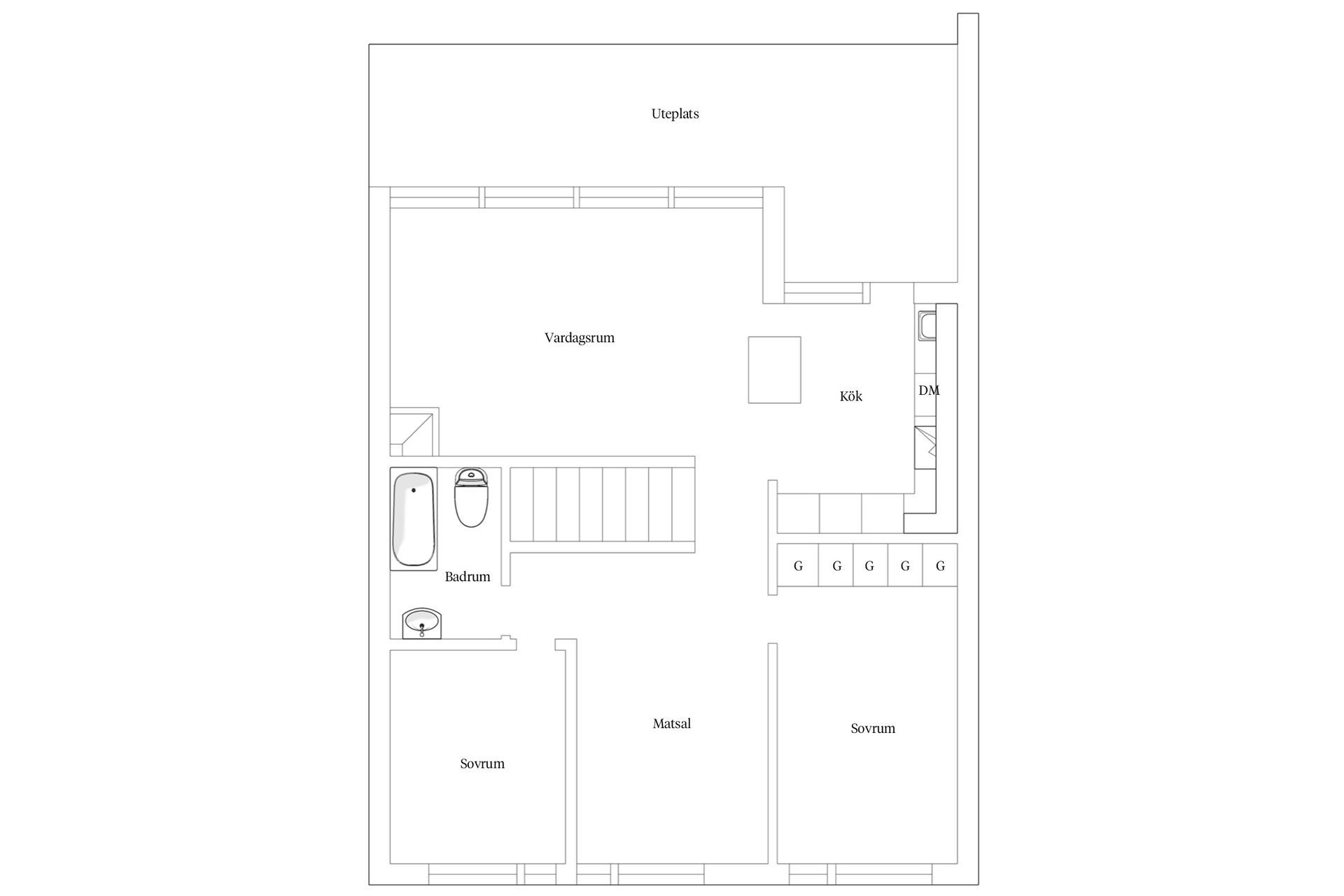 Radhus, Samtingsgatan 38K, Strängnäs