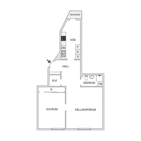 Bostadsrätt, Gotlandsgatan 76B, Södermalm - SoFo, Stockholm