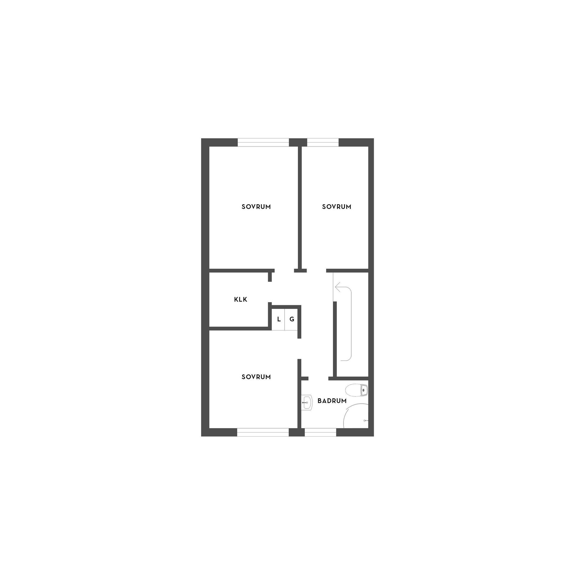 Radhus, Solrosgatan 5F, Eskilstuna