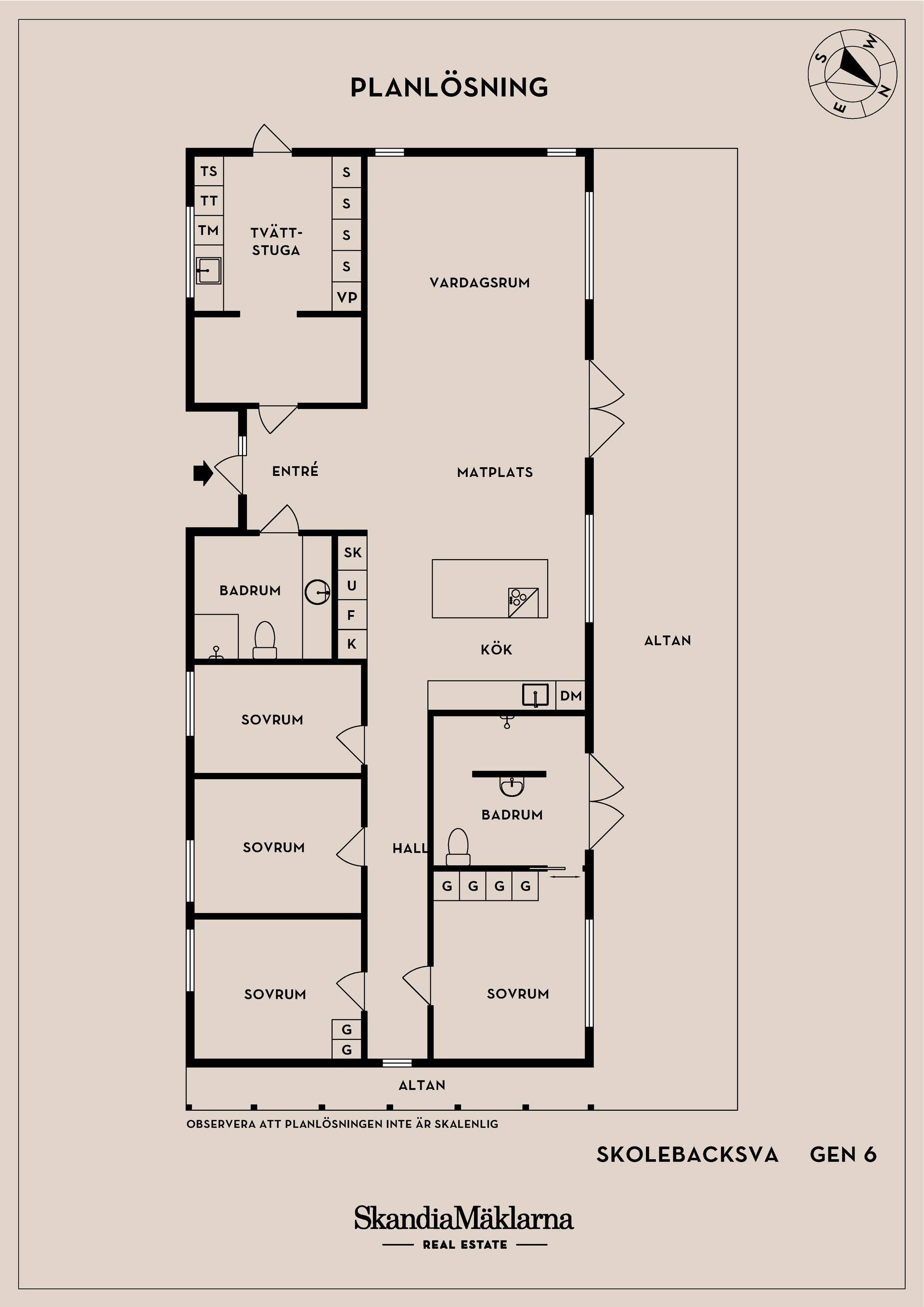 Villa, Skolebacksvägen 6, Bjärehalvön, Båstad