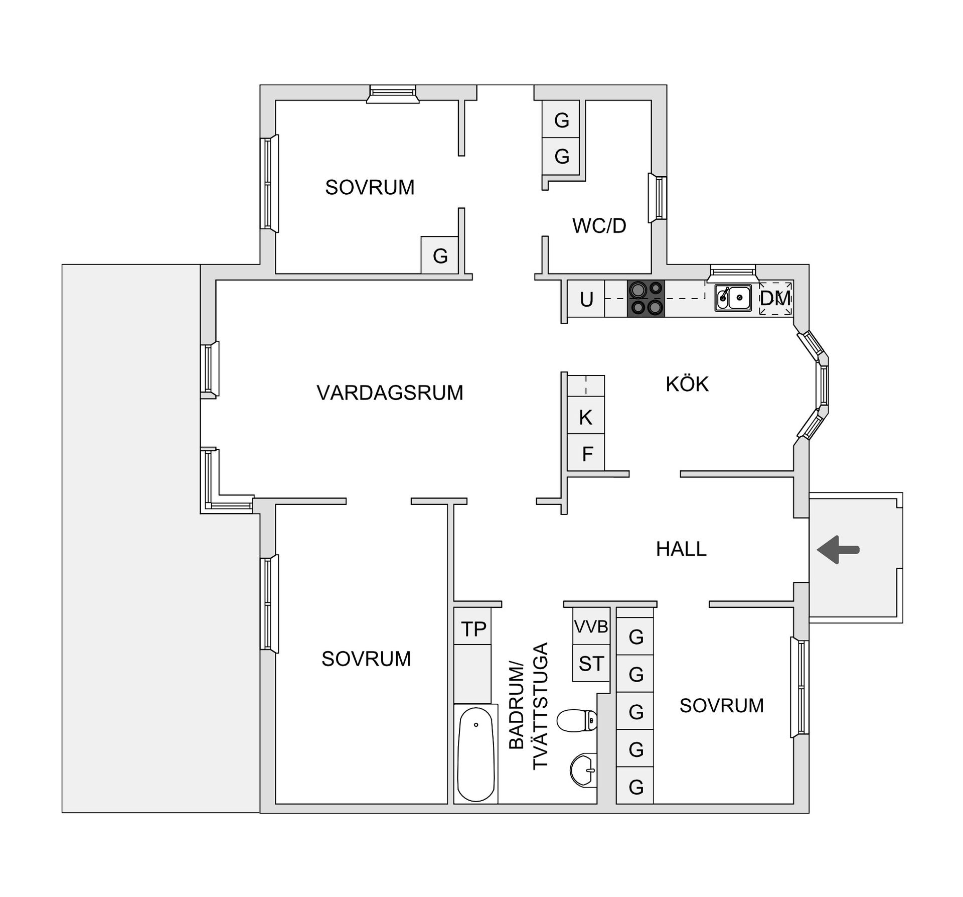 Bostadsrätt, Aniaragränd 23, Hanviken/Trollbäcken, Tyresö