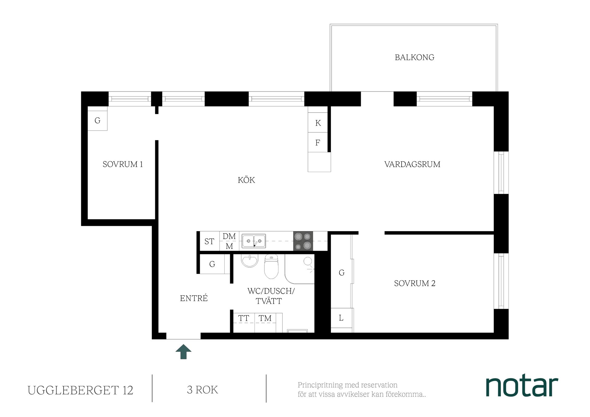 Bostadsrätt, Uggleberget 12, Hovås, Göteborg