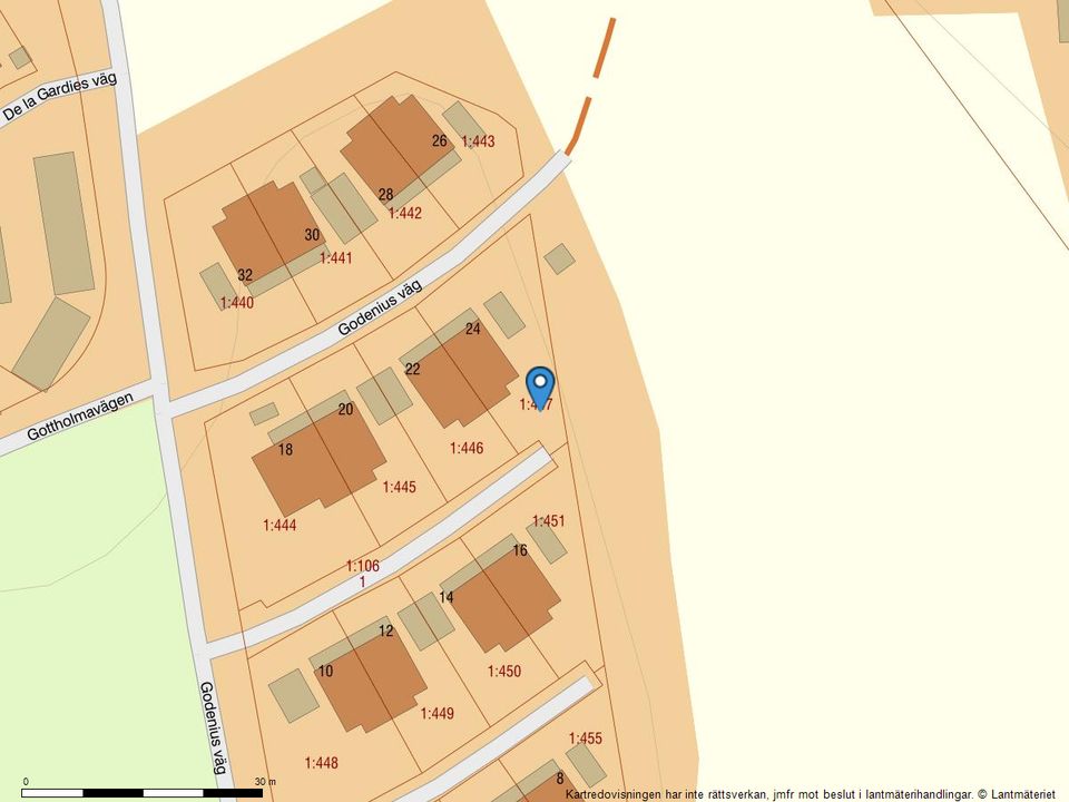 Radhus, Godenius väg 24, Gustavsberg Farsta Slottsvik, Värmdö