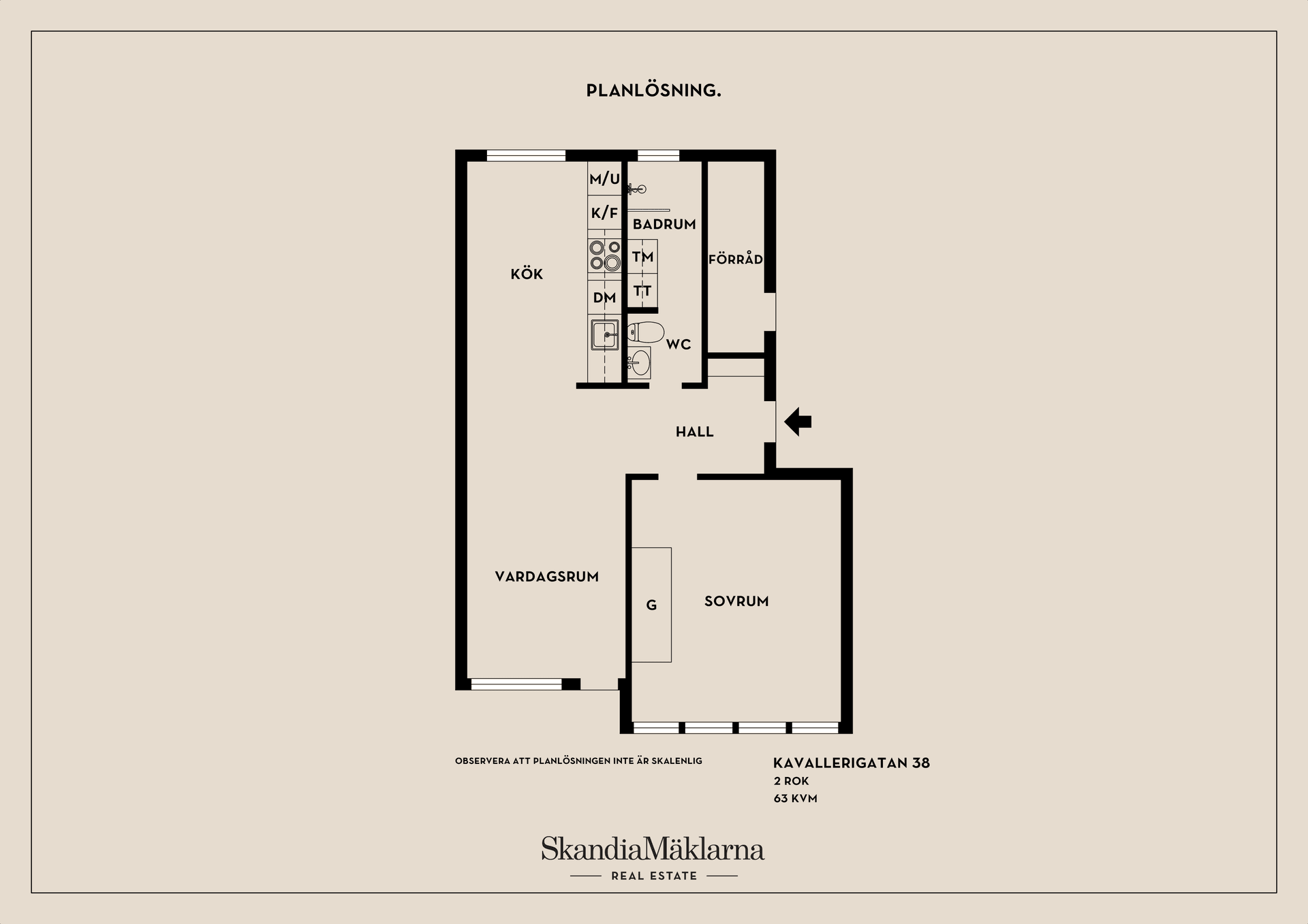 Bostadsrätt, Kavallerigatan 38, Centrala Väsby, Upplands Väsby