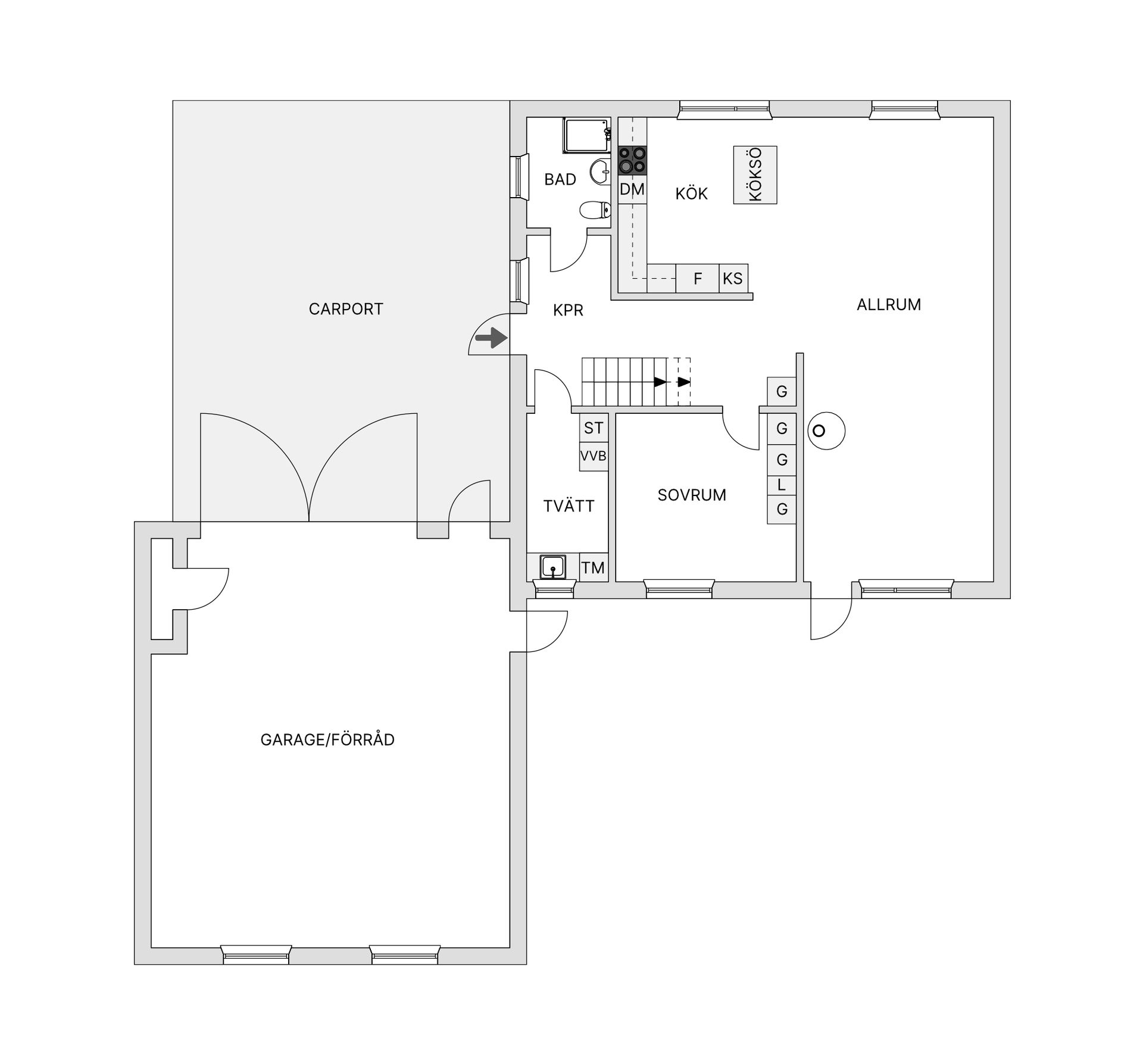 Radhus, Wattmansvägen 35, Kroksta, Örnsköldsvik