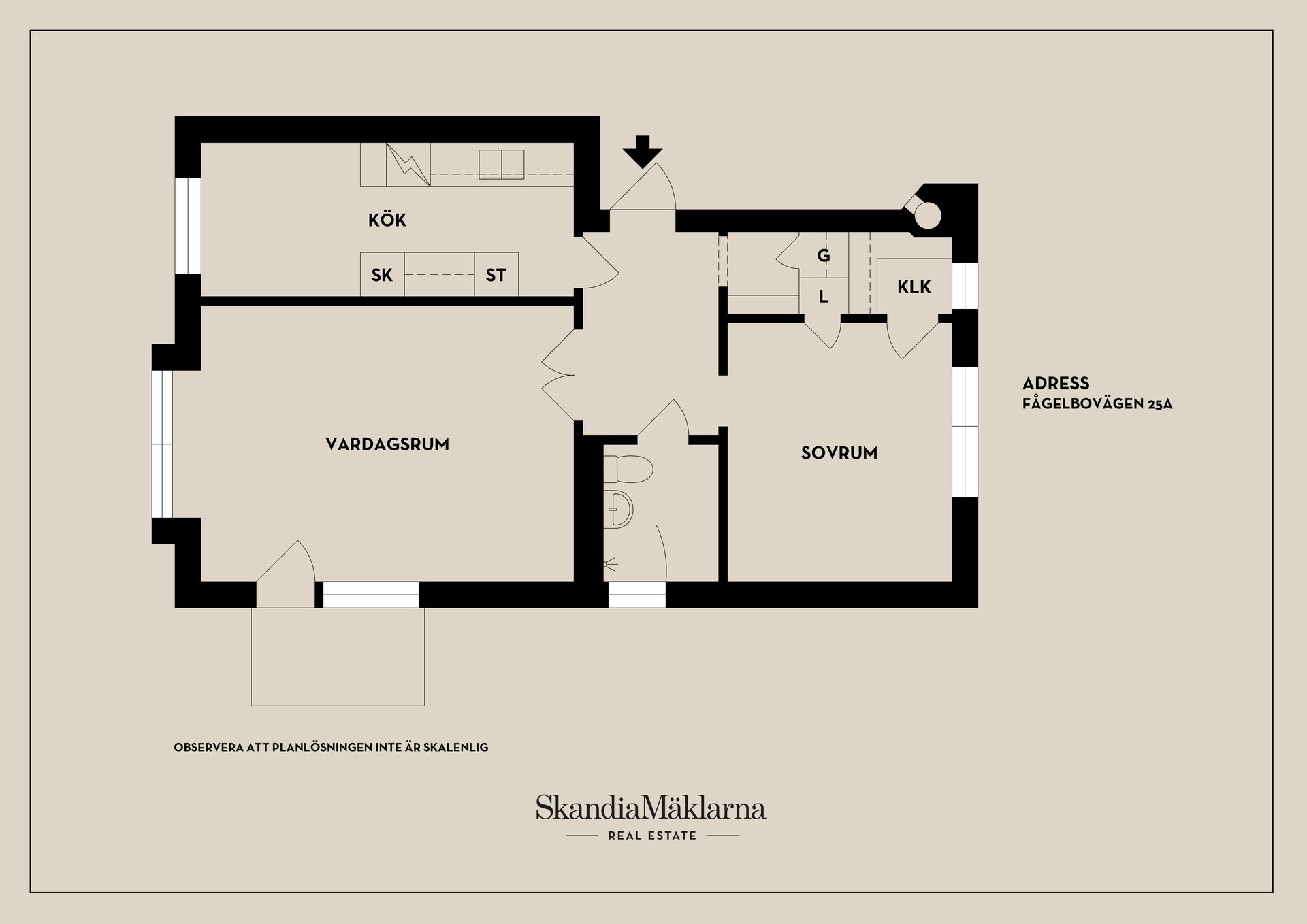 Bostadsrätt, Fågelbovägen 25A, Fågelbo, Nyköping