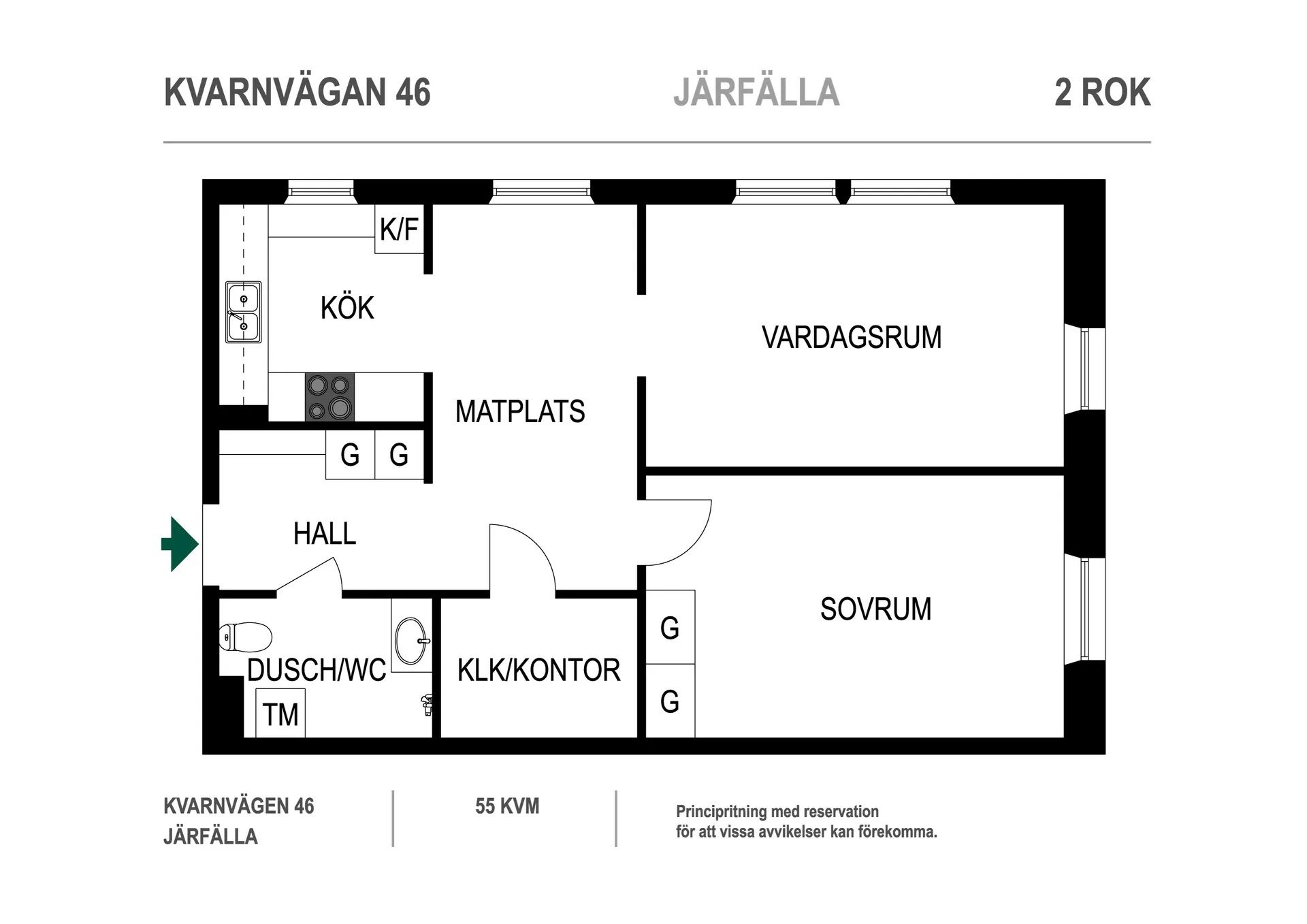 Bostadsrätt, Kvarnvägen 46, Jakobsberg, Järfälla