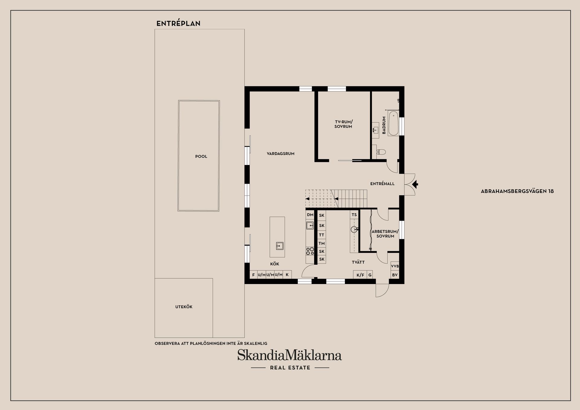 Villa, Abrahamsbergsvägen 18, Högmora, Huddinge