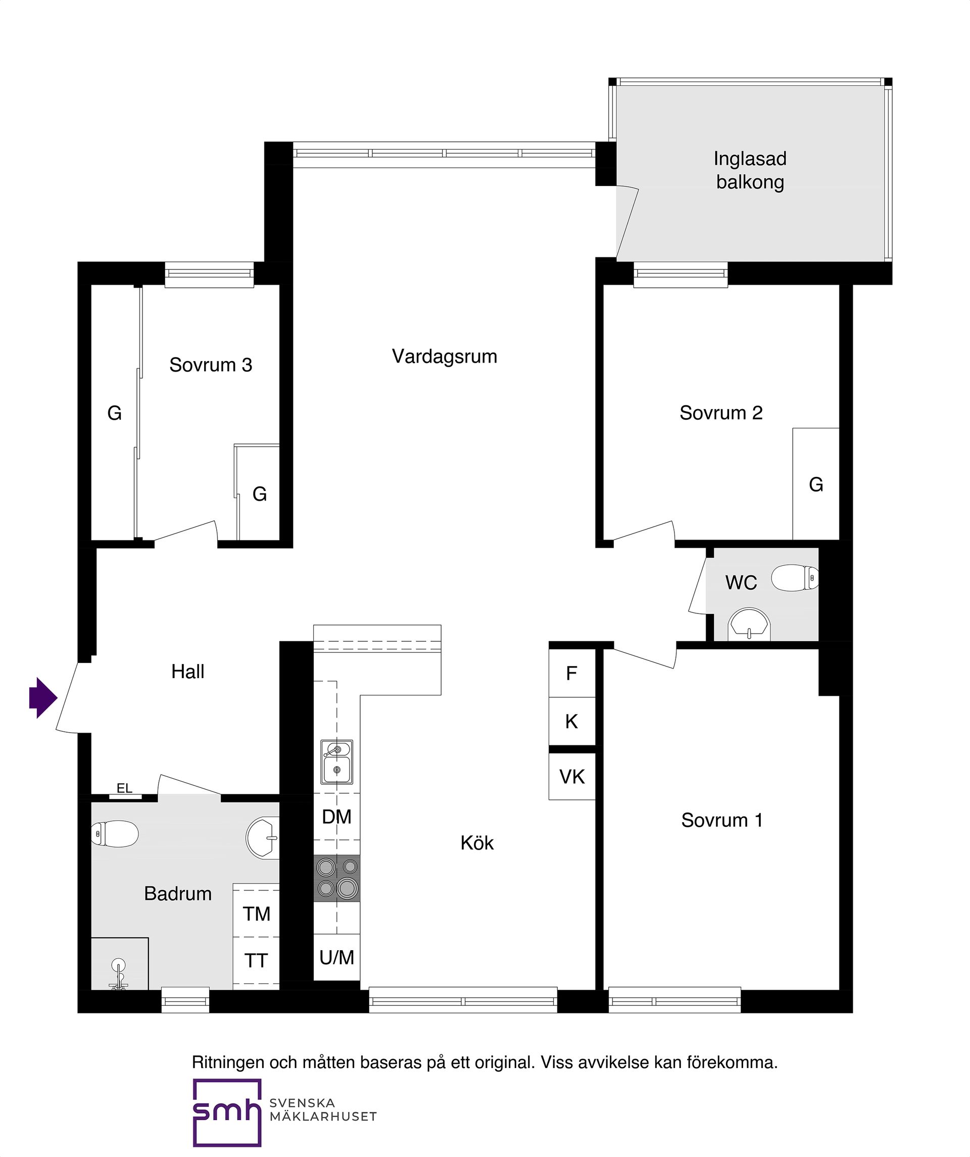 Bostadsrätt, Hamngatan 31A, vån 6/7, Bällstaån, Sundbyberg