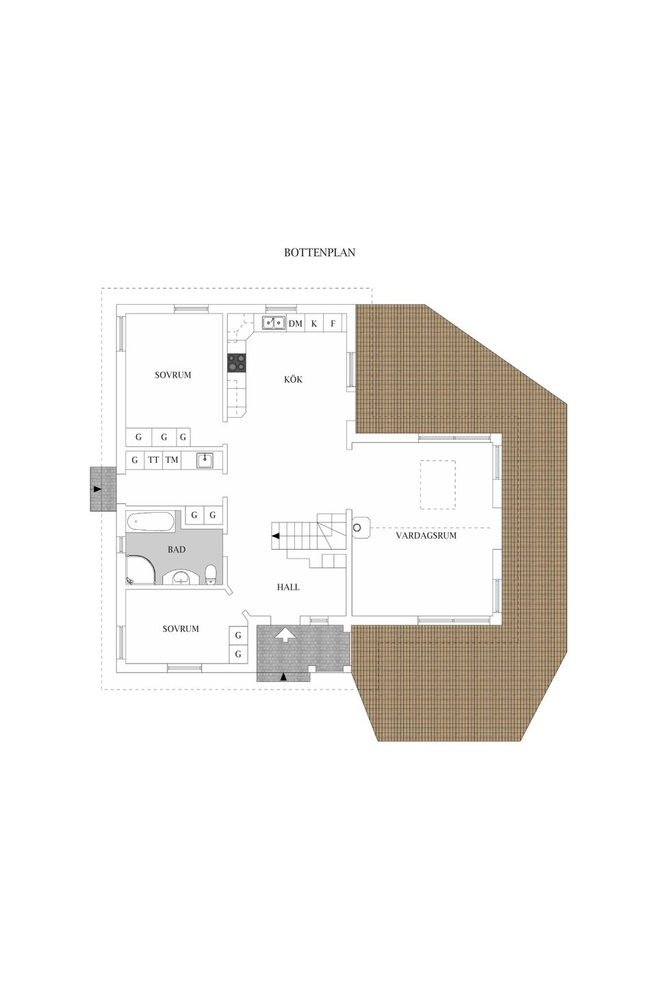 Villa, Klockar-Augustas väg 13, Glommen, Falkenberg