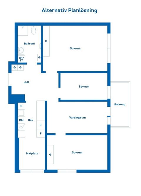 Bostadsrätt, Södra Köpmangatan 13D, Söder, Gävle