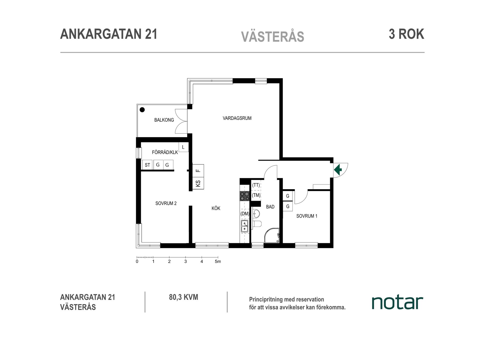 Bostadsrätt, Ankargatan 21, Öster Mälarstrand, Västerås