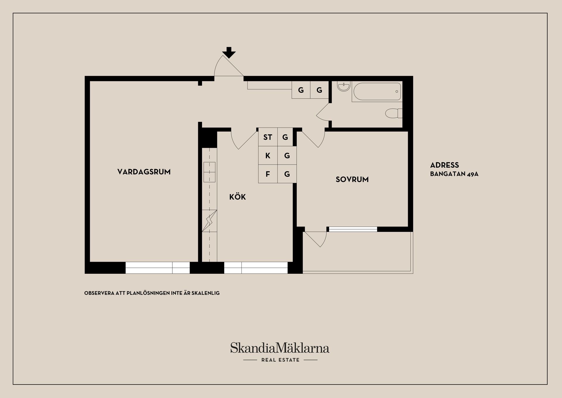 Bostadsrätt, Bangatan 49A, Västerås