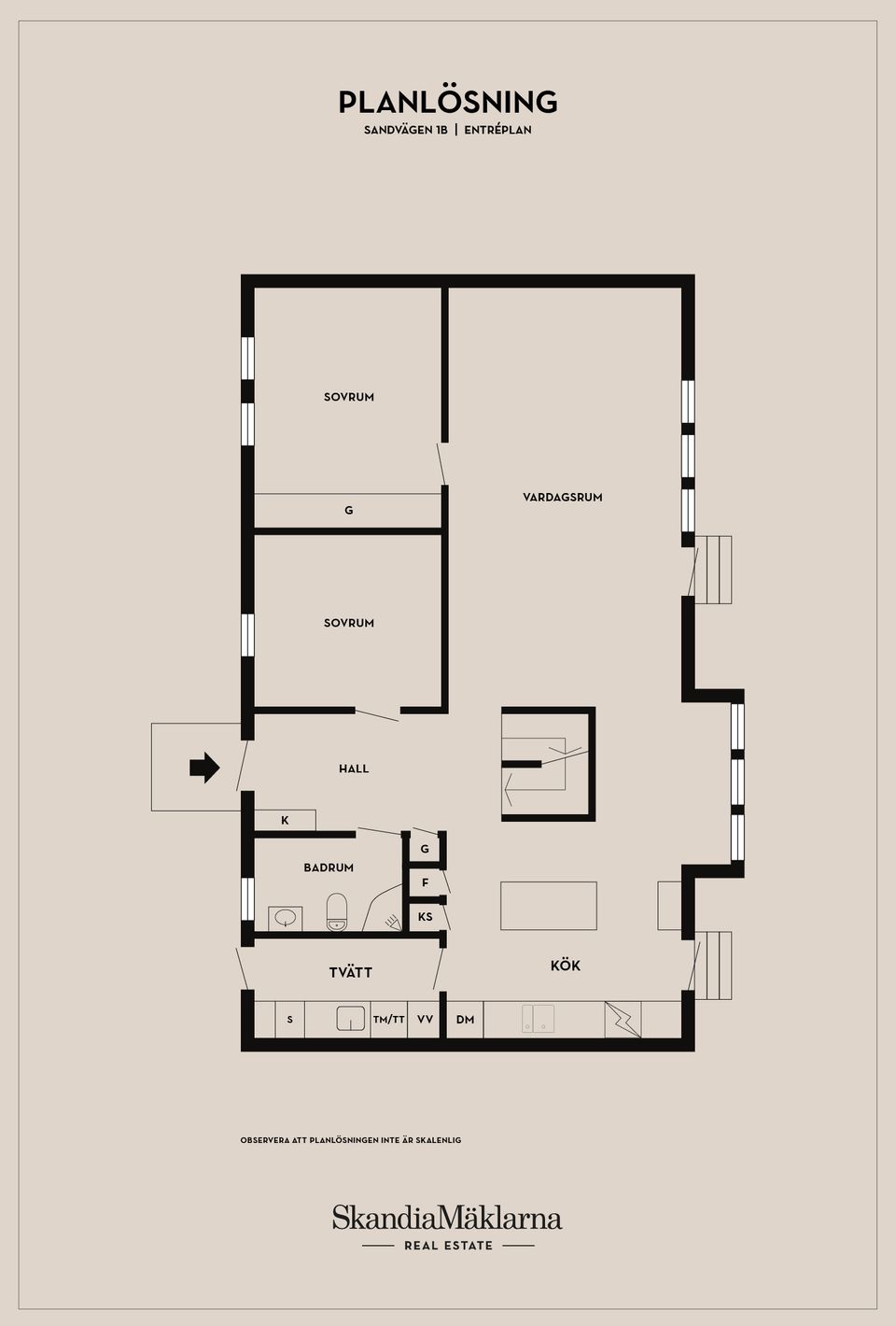 Radhus, Sandvägen 1B, Köpingebro, Ystad