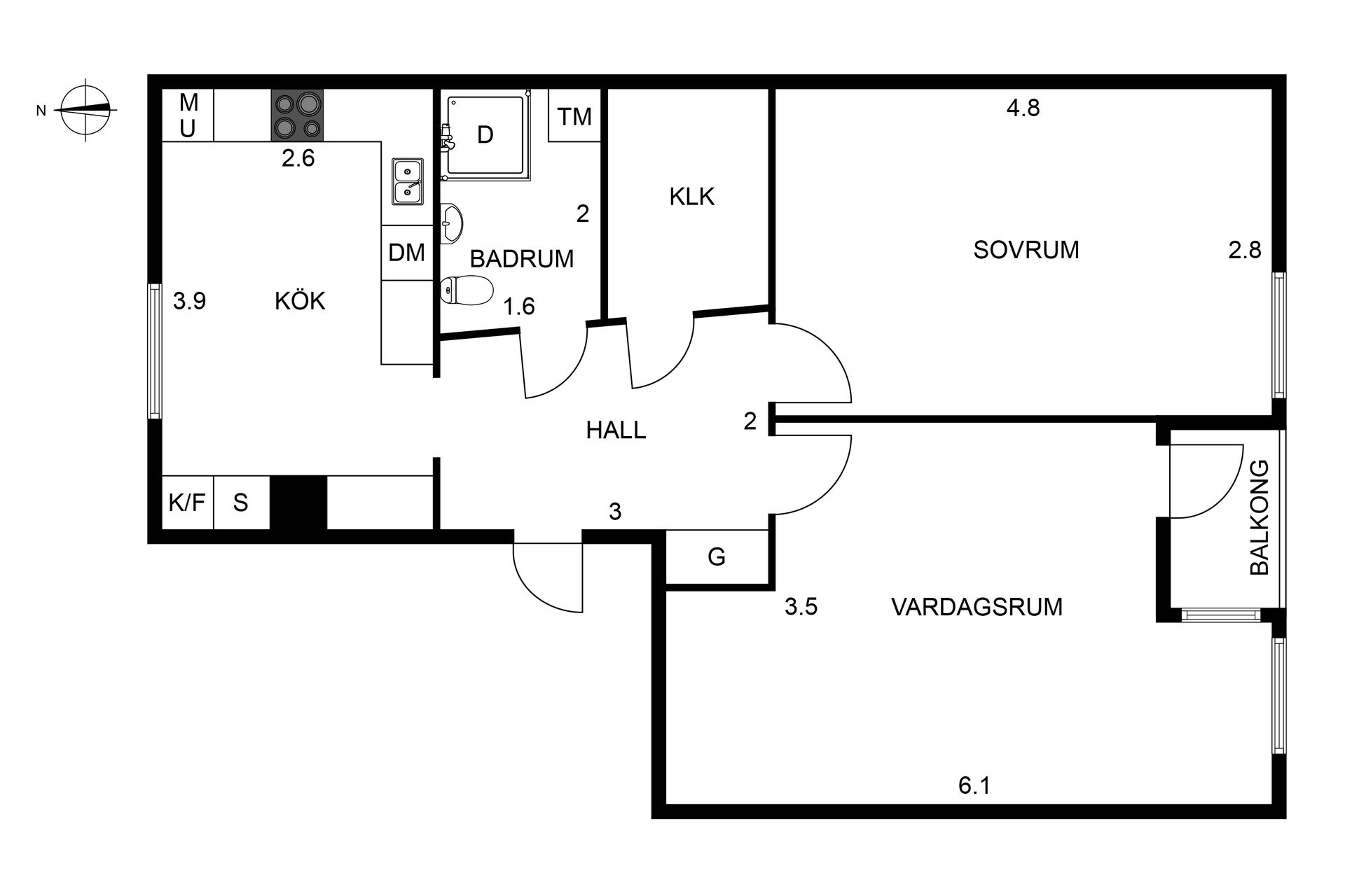 Bostadsrätt, Kronogatan 27, Nordstan, Vänersborg