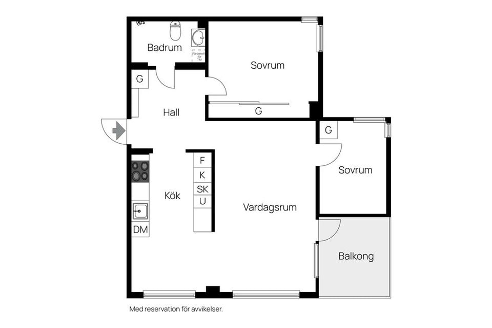 Bostadsrätt, Krutmeijersgatan 7, Fågelbacken - Slottsstaden, Malmö