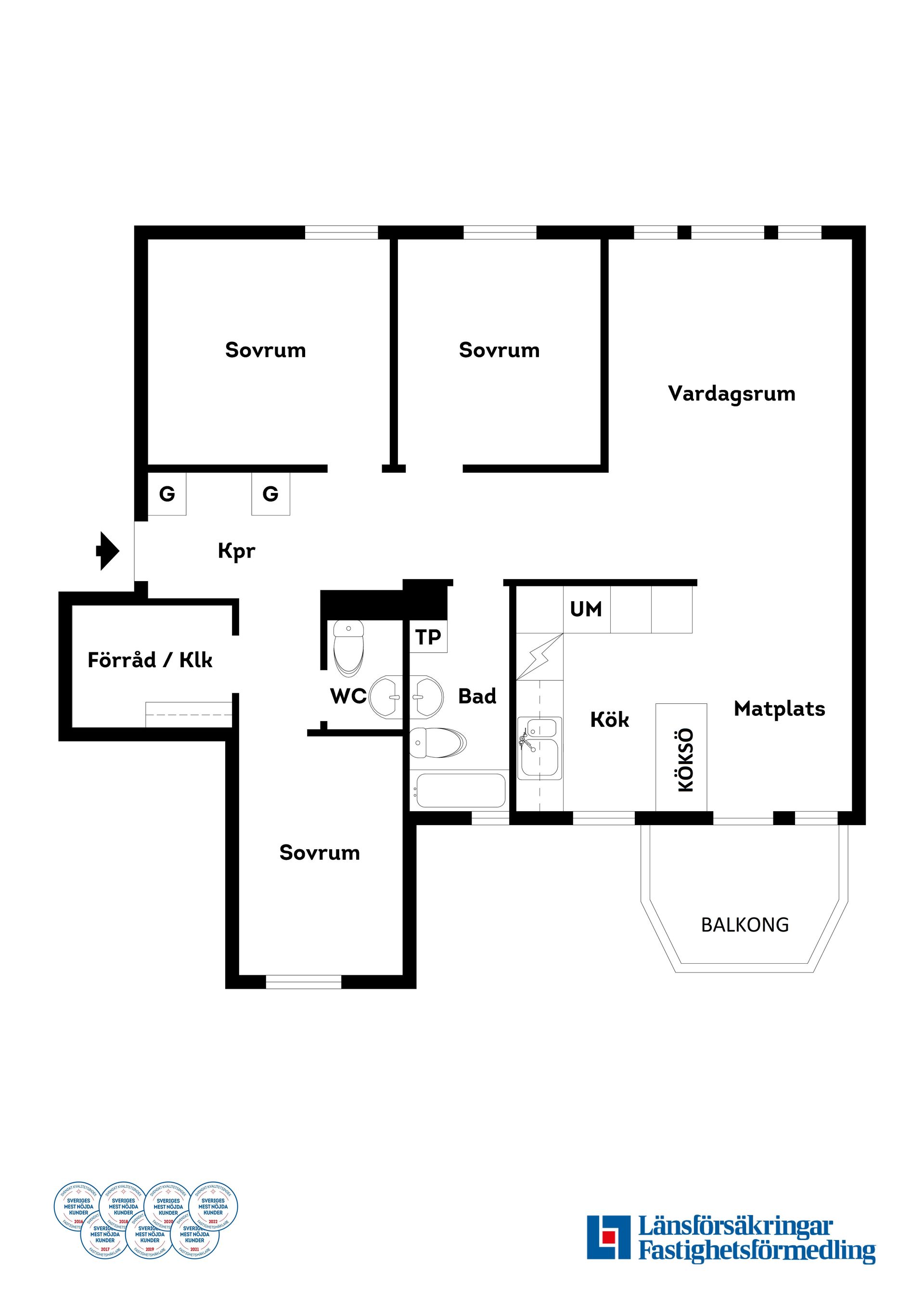 Bostadsrätt, Algatan 5, Råsunda, Solna