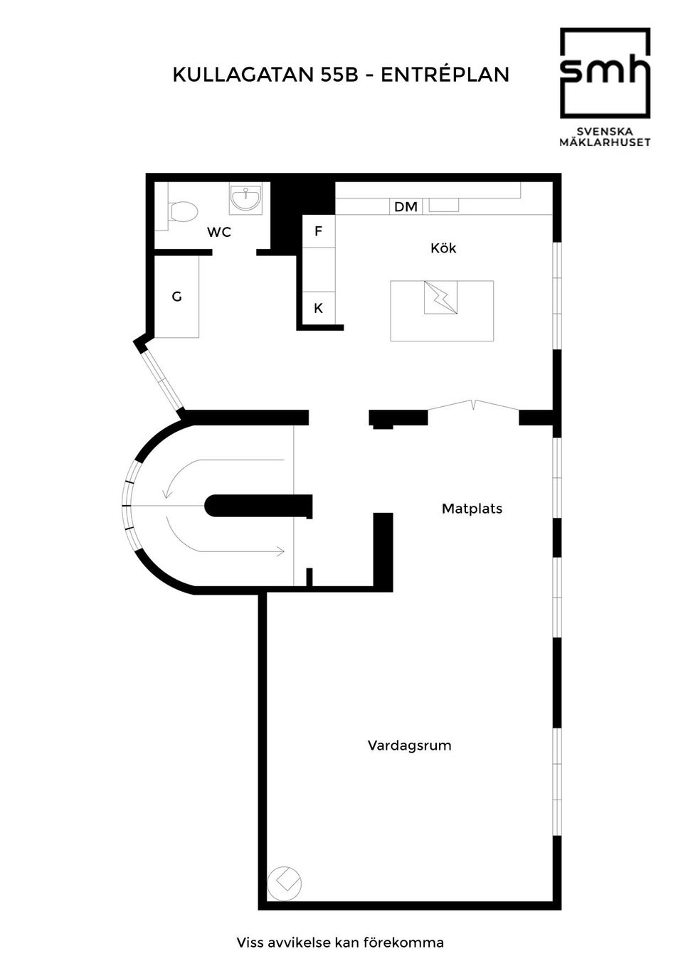 Bostadsrätt, Kullagatan 55B, Centrum Helsingborg, Helsingborg