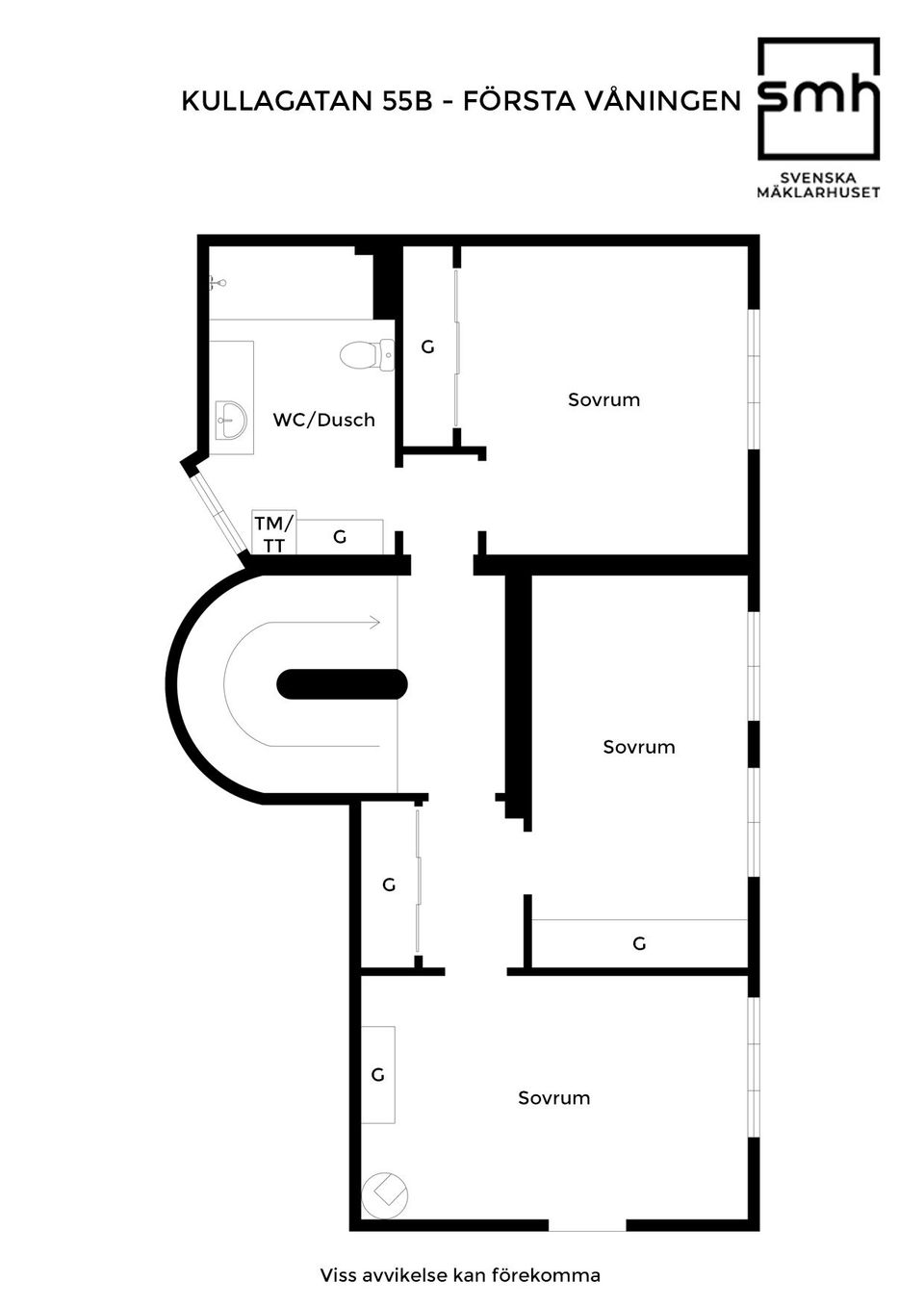 Bostadsrätt, Kullagatan 55B, Centrum Helsingborg, Helsingborg