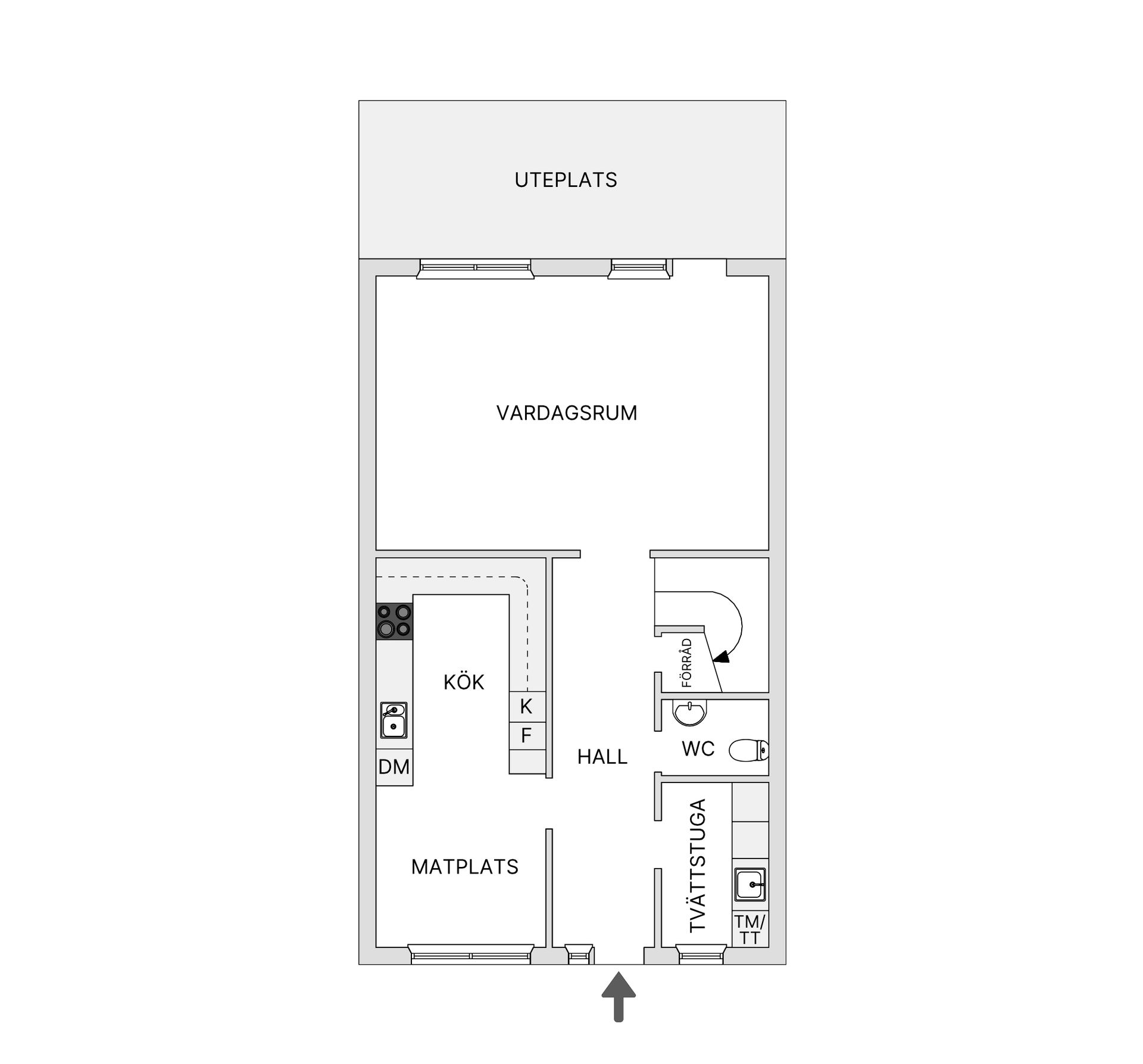 Radhus, Forslunds väg 20E, Hentorp, Skövde