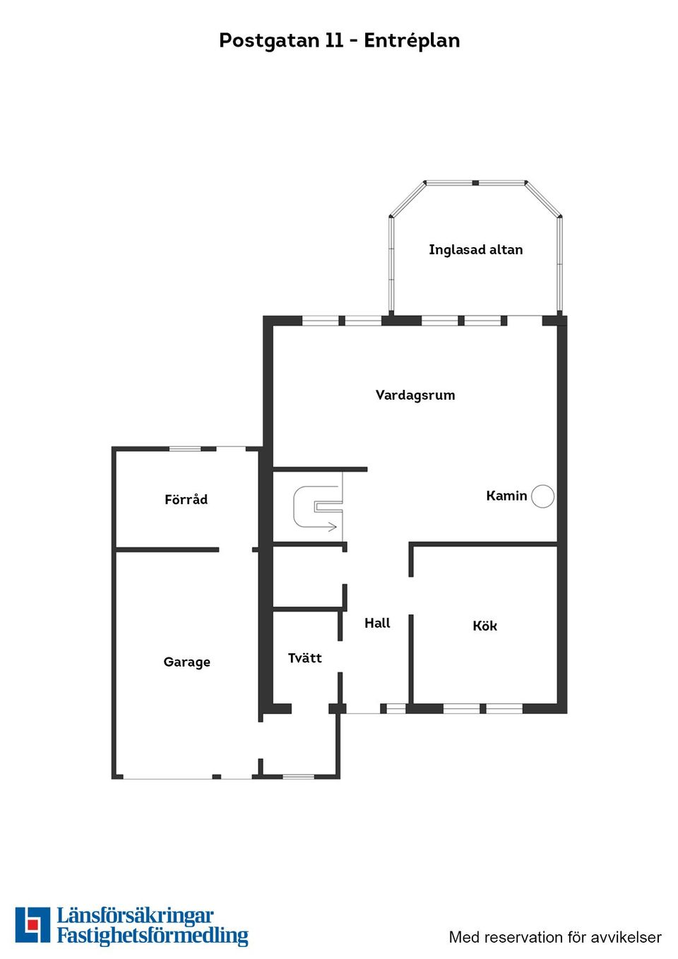 Villa, Postgatan 11, Veinge, Laholm