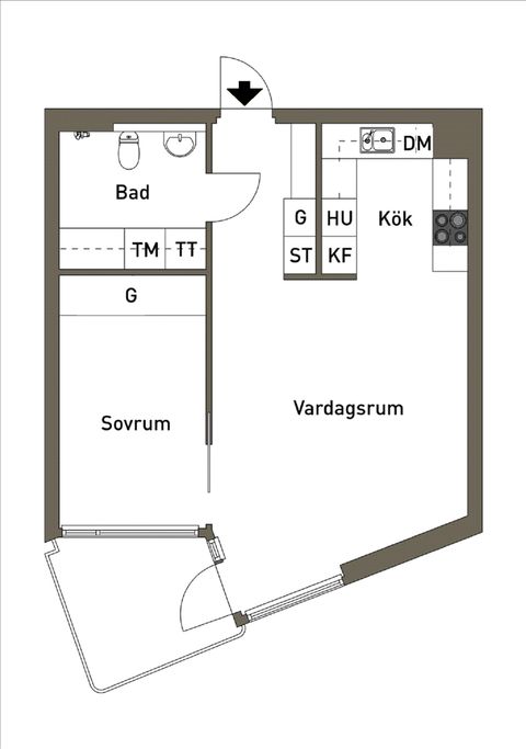 Bostadsrätt, Sickla Kanalgata 13b, Hammarby Sjöstad, Stockholm
