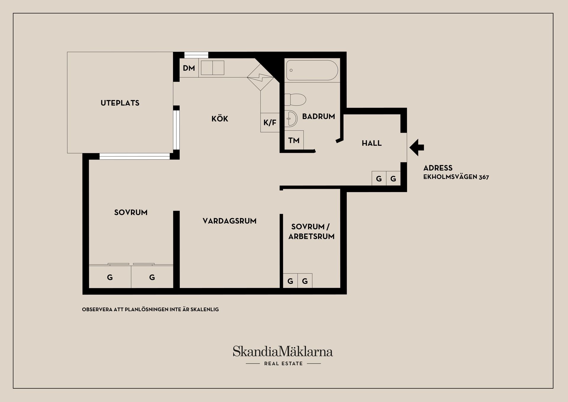 Bostadsrätt, Ekholmsvägen 367, Skärholmen, Stockholm