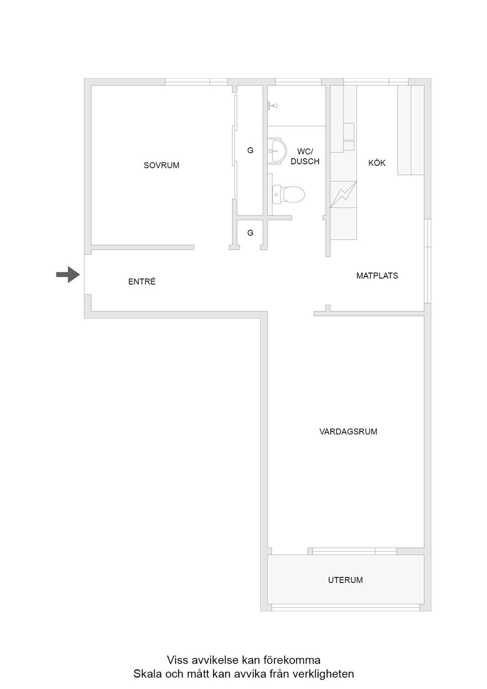 Bostadsrätt, Göteborgsvägen 74A, Ale
