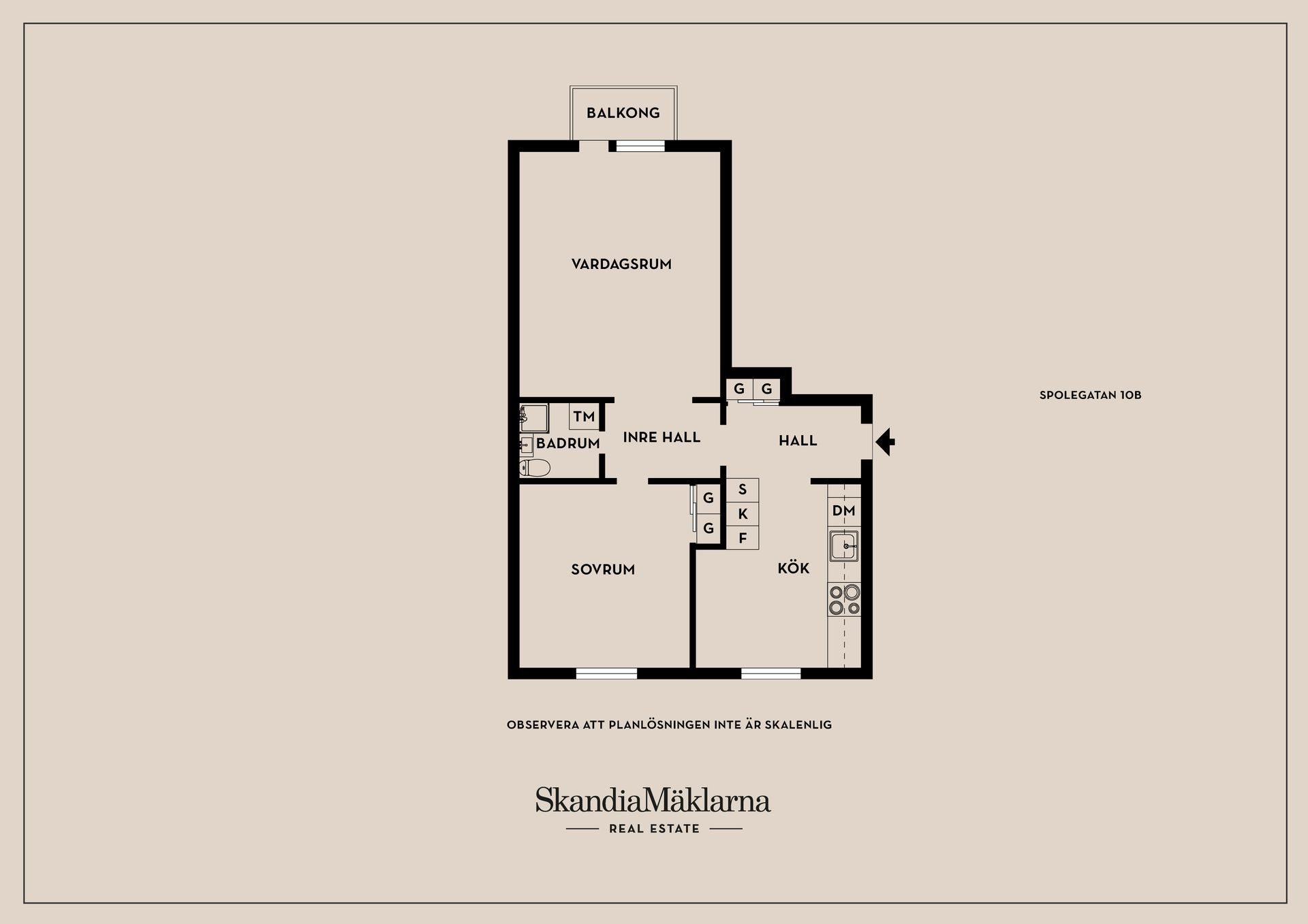 Bostadsrätt, Spolegatan 10b, Nedre Holm, Motala