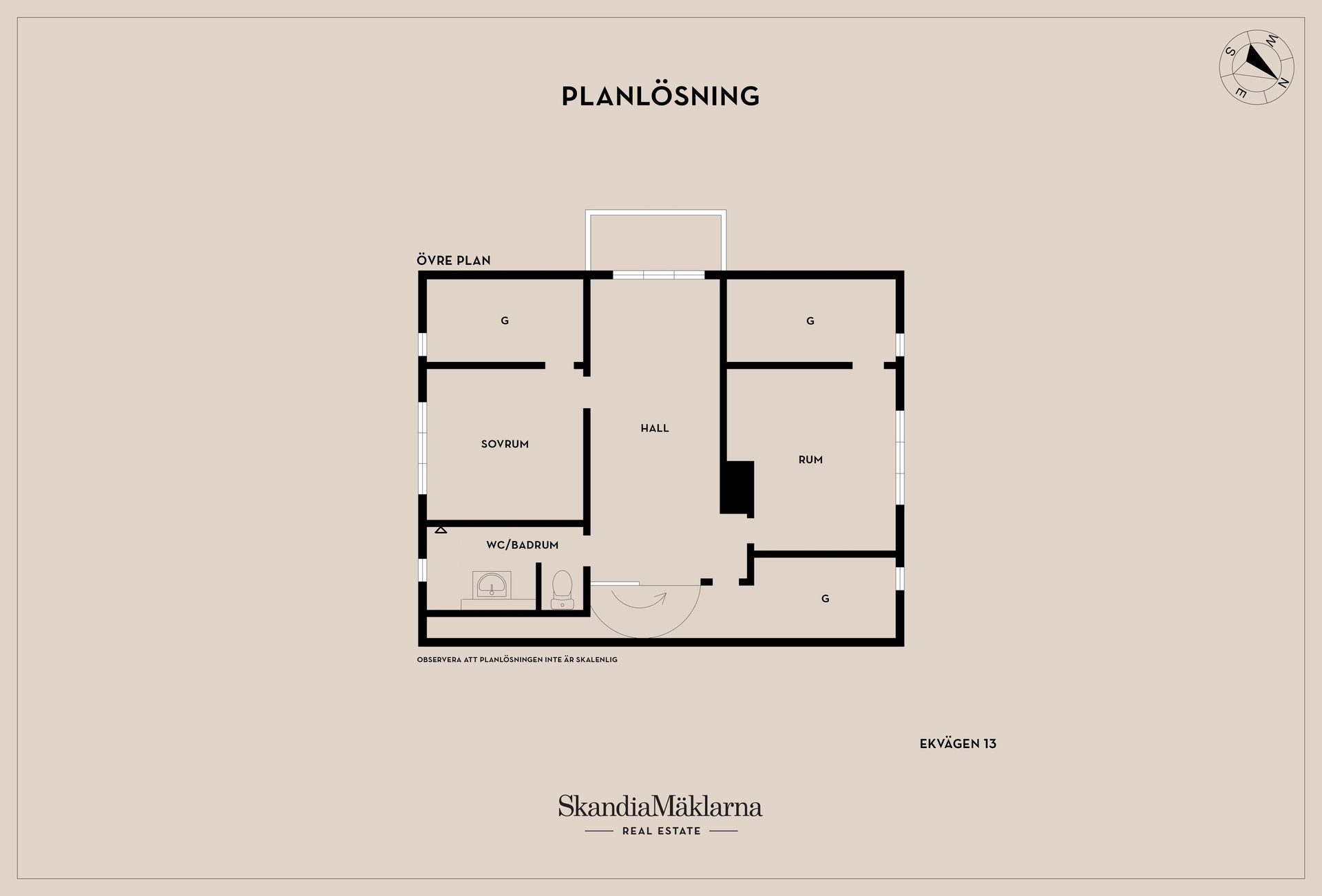 Villa, Ekvägen 13, Motala