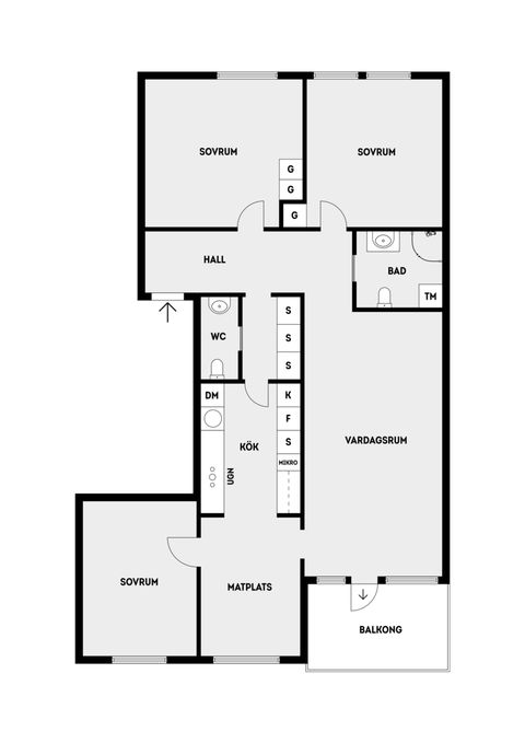 Bostadsrätt, Marknadsvägen 157, Täby Centrum, Täby