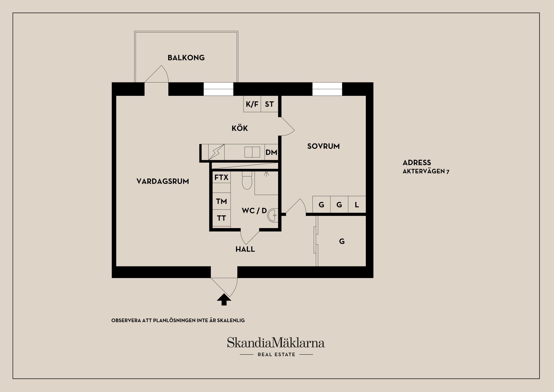 Bostadsrätt, Aktervägen 7, Brandholmen, Nyköping