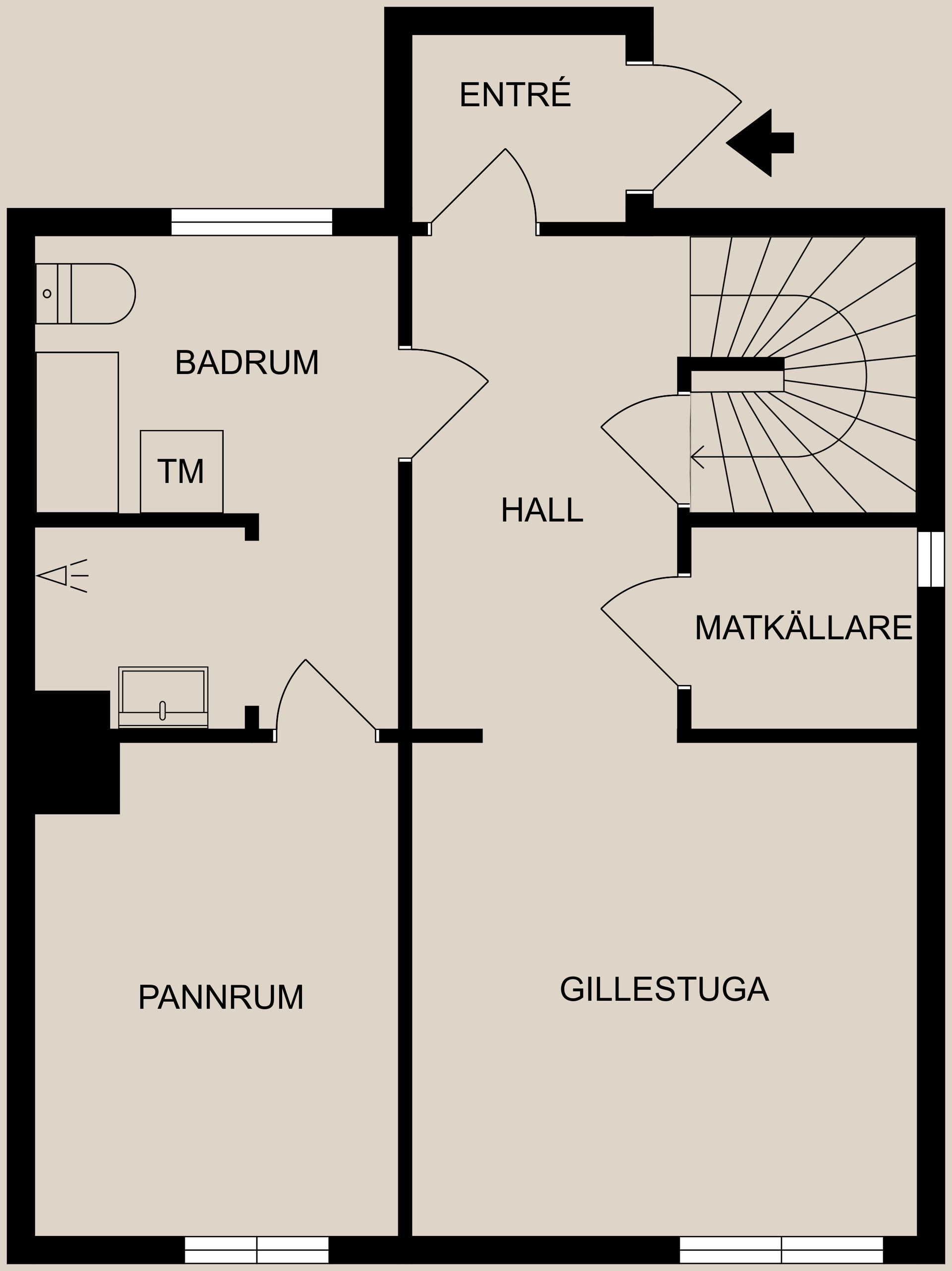 Radhus, Sundsvägen 21A, Högklint, Finspång