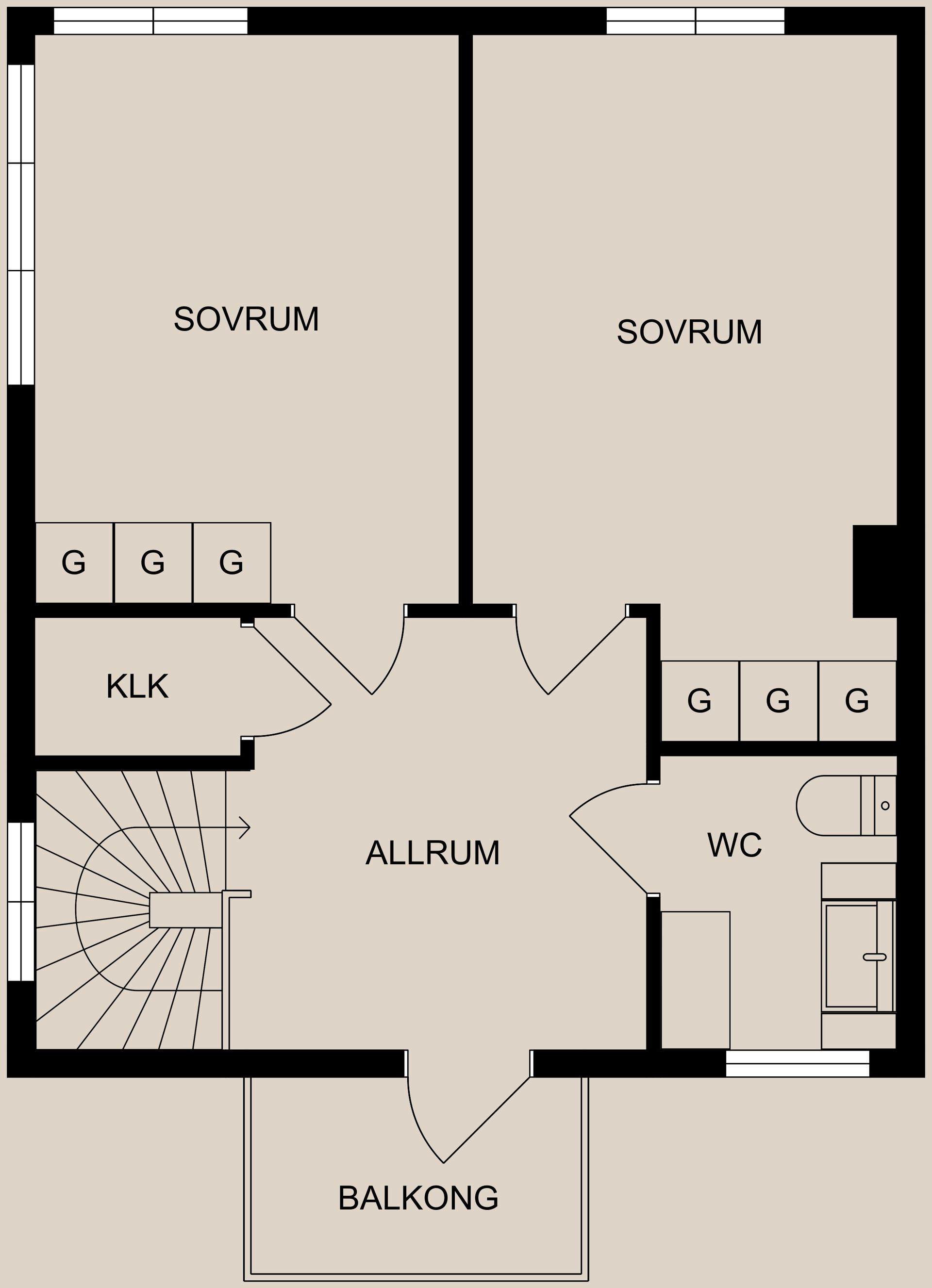 Radhus, Sundsvägen 21A, Högklint, Finspång