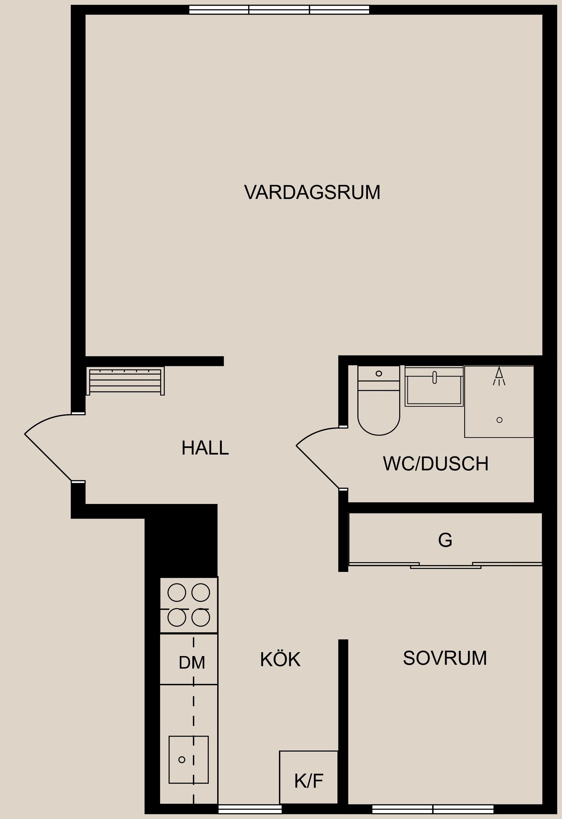 Bostadsrätt, Eknäsgatan 23, Söder, Klingsberg, Norrköping