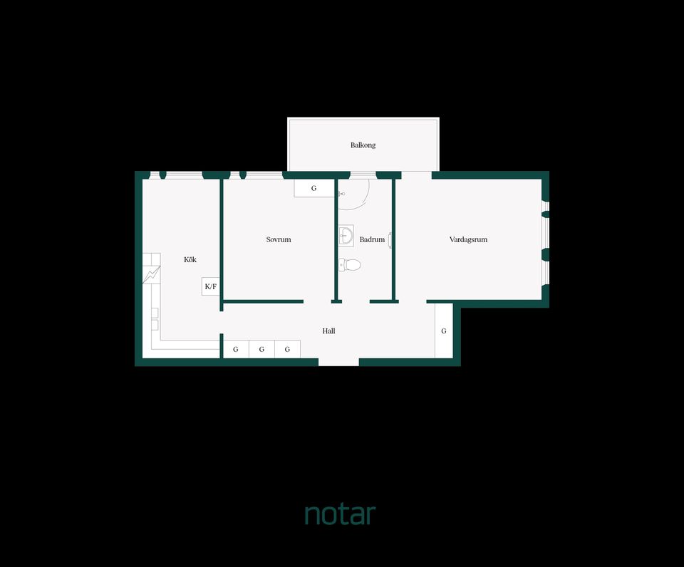 Bostadsrätt, Östra Storgatan 128A, Liljeholmen, Jönköping