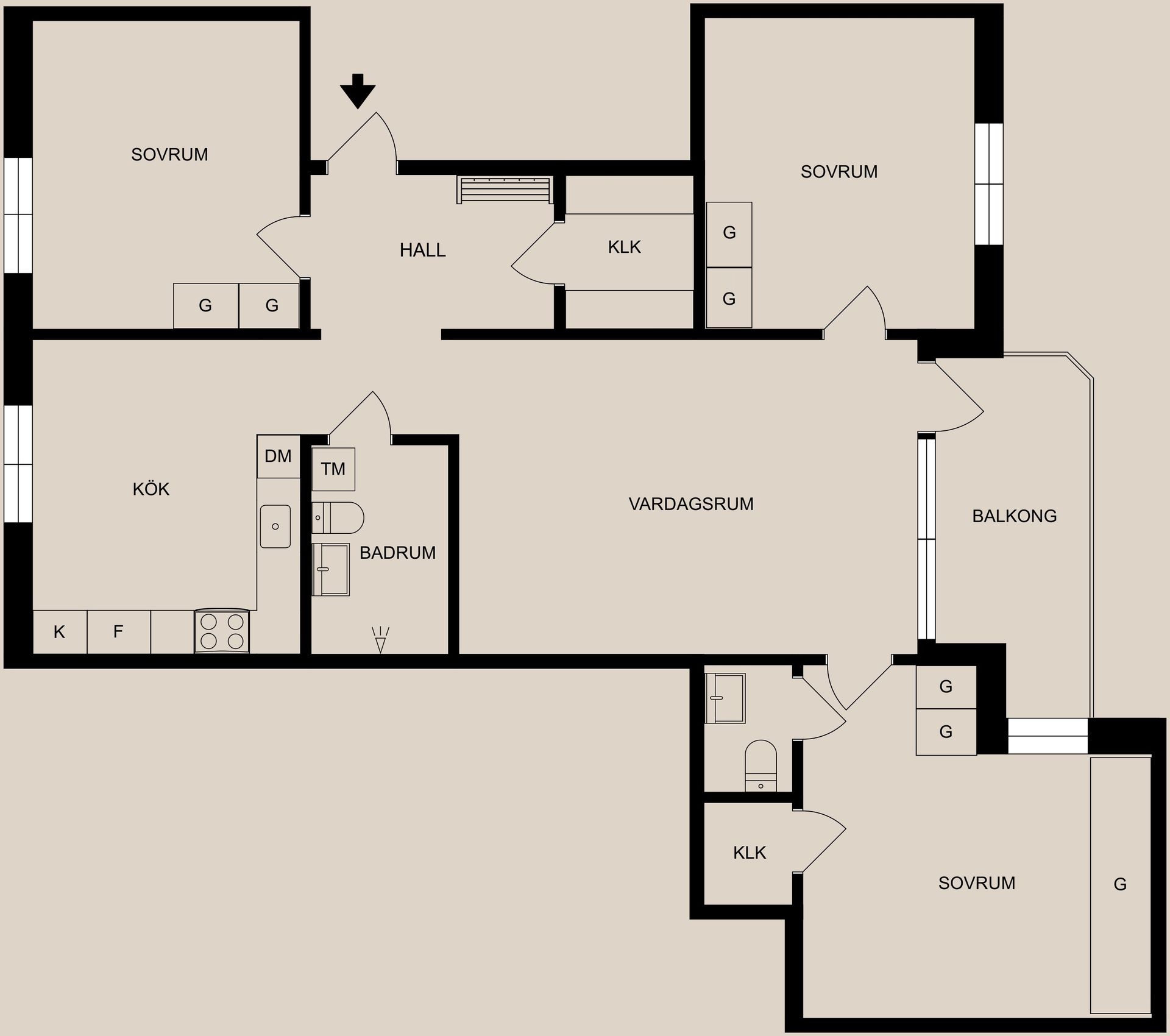 Bostadsrätt, Kristinagatan 23A, Centralt, Norrköping