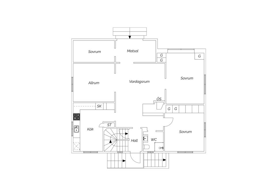 Villa, Falkvägen 2A, Traneberg - Tranelyckan, Varberg