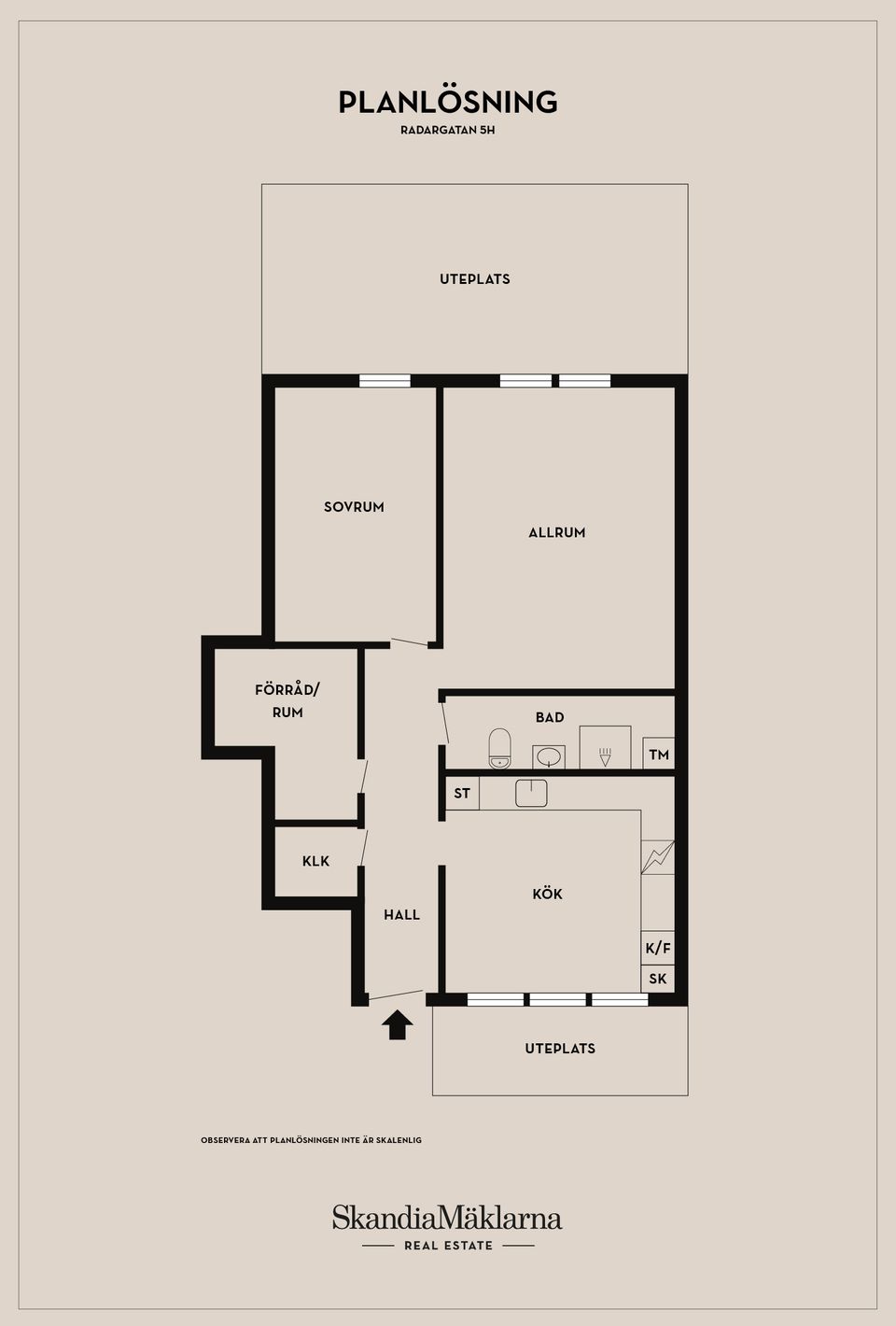 Bostadsrätt, Radargatan 5H, Edvinshem, Ystad
