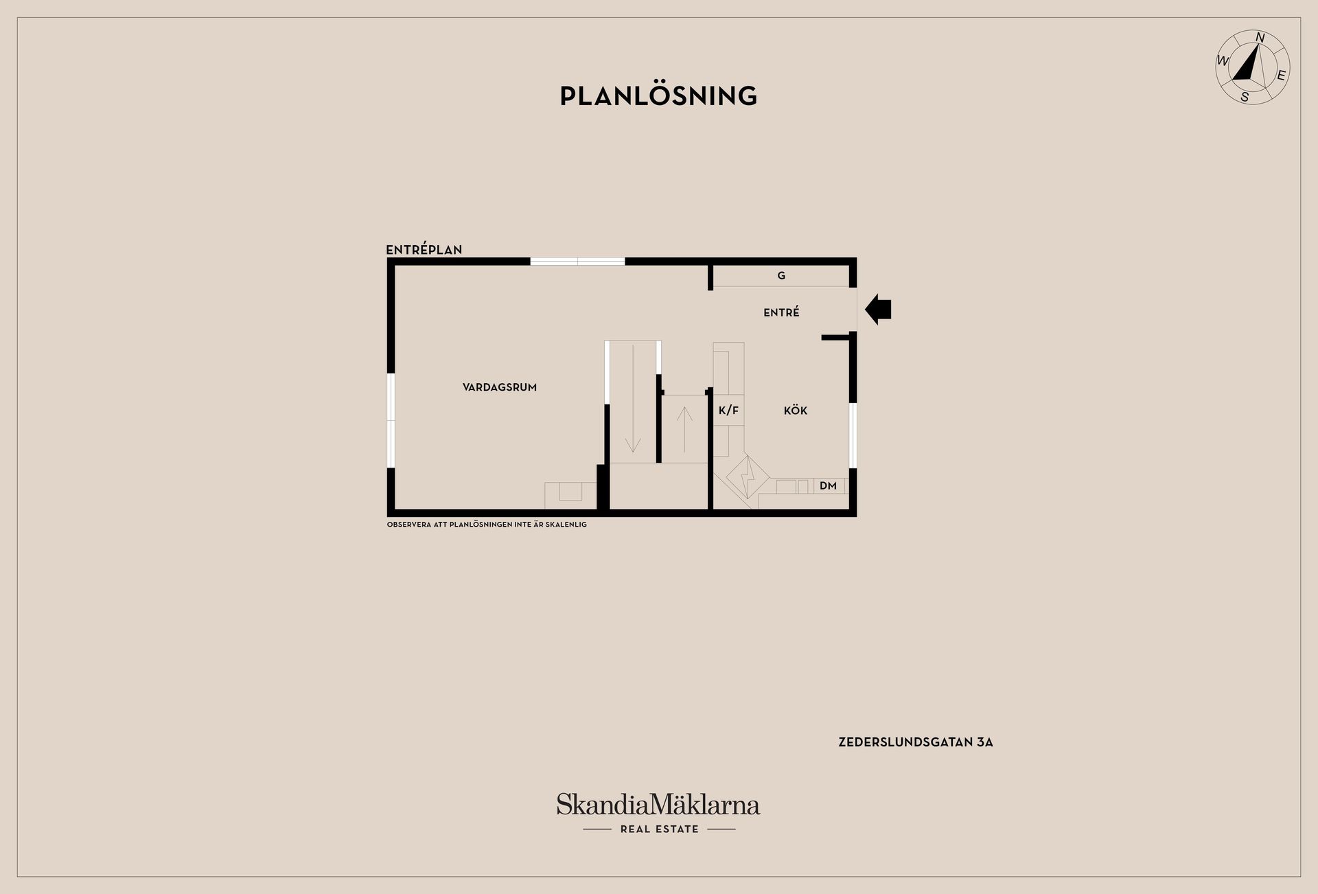 Bostadsrätt, Zederslundsgatan 3A, Centralt, Motala