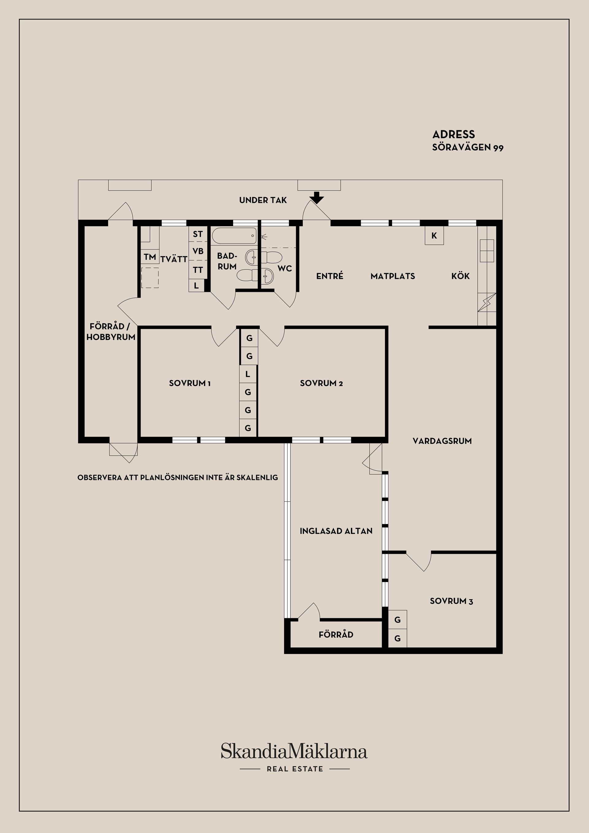Radhus, Söravägen 99, Söra, Österåker