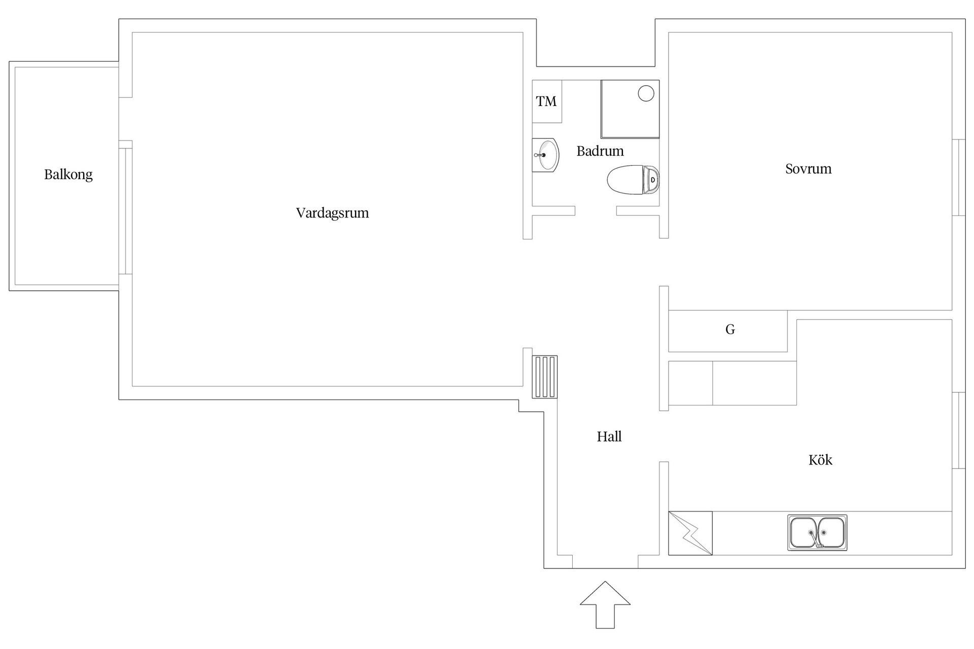 Bostadsrätt, Björkvägen 2A, Parkstaden, Kristianstad