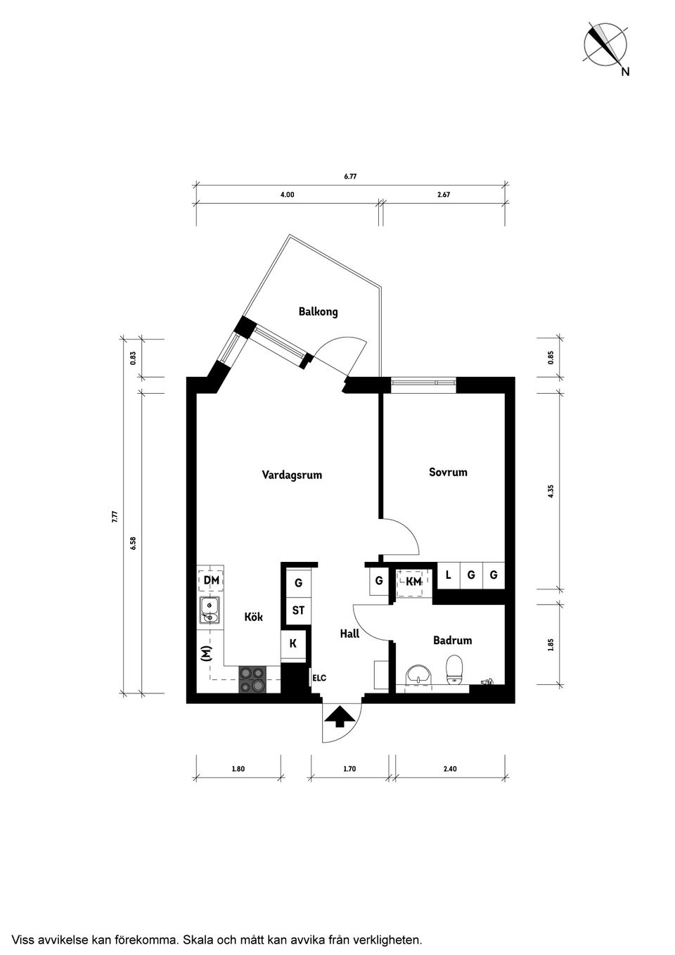 Bostadsrätt, Distansgatan 23 D Lgh 1403, Flatås, Göteborg